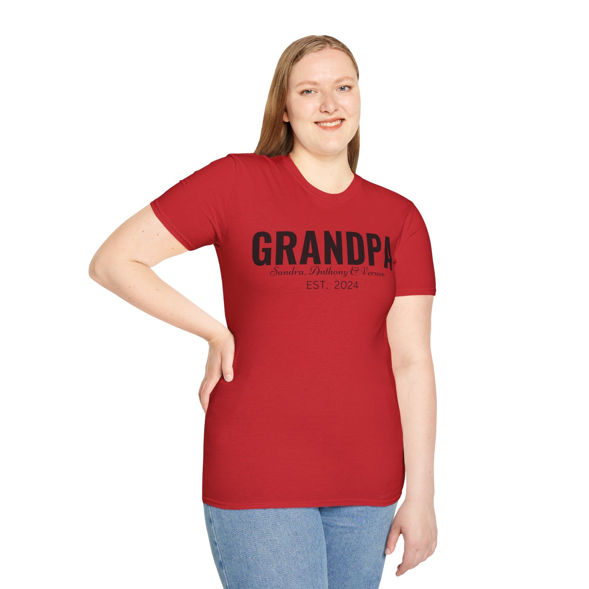 Personalized Grandpa Shirt with Grandkids Names , Fathers Day Gift For Grandpa, Gift From Grandkids, Gift from Kids