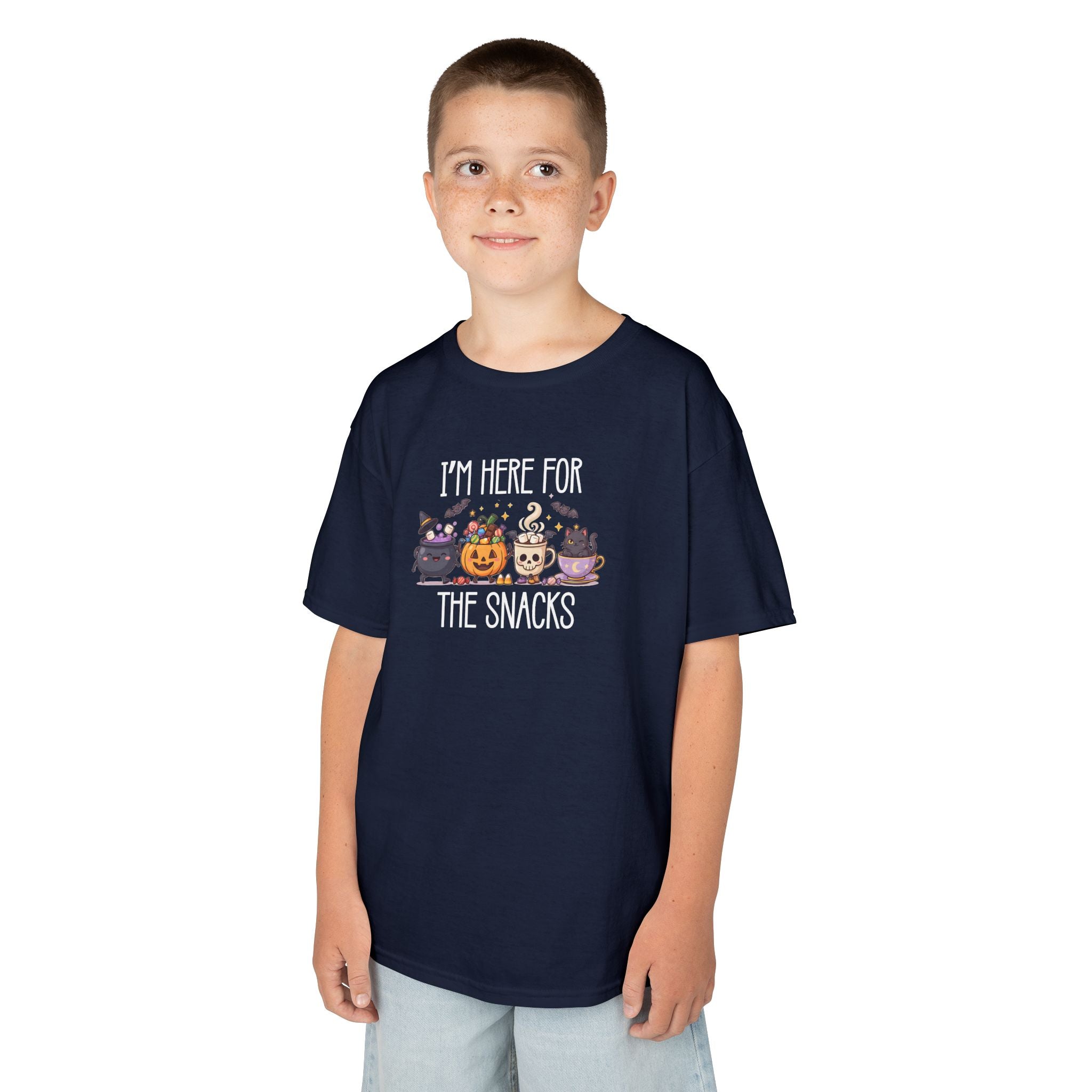 I'm Here For The Snacks Shirt, Cute Kids Halloween Shirt