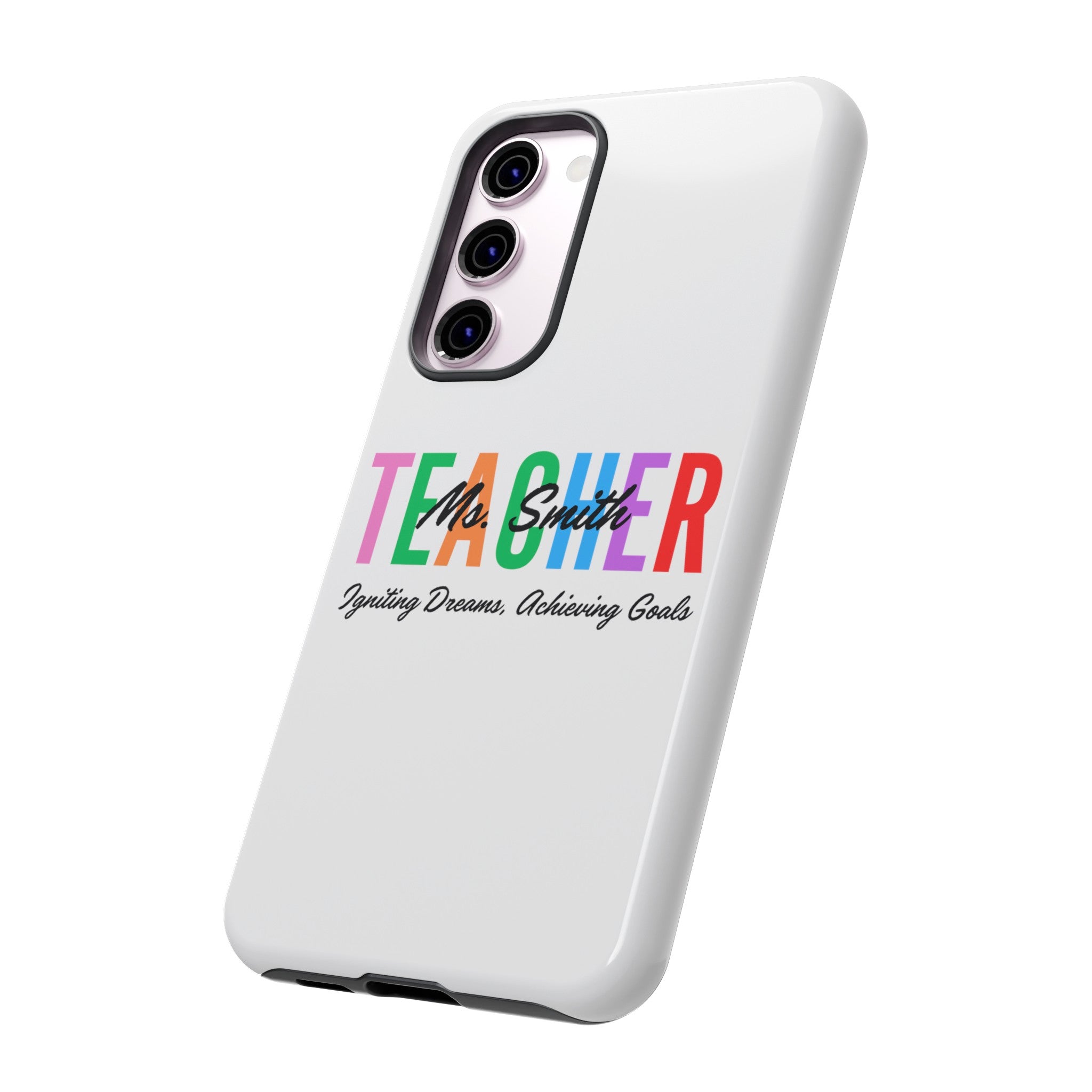 Personalized Teacher iPhones and Samsung Galaxy Tough Cases, Teacher Name, Gift for teacher, Teacher's Appreciation