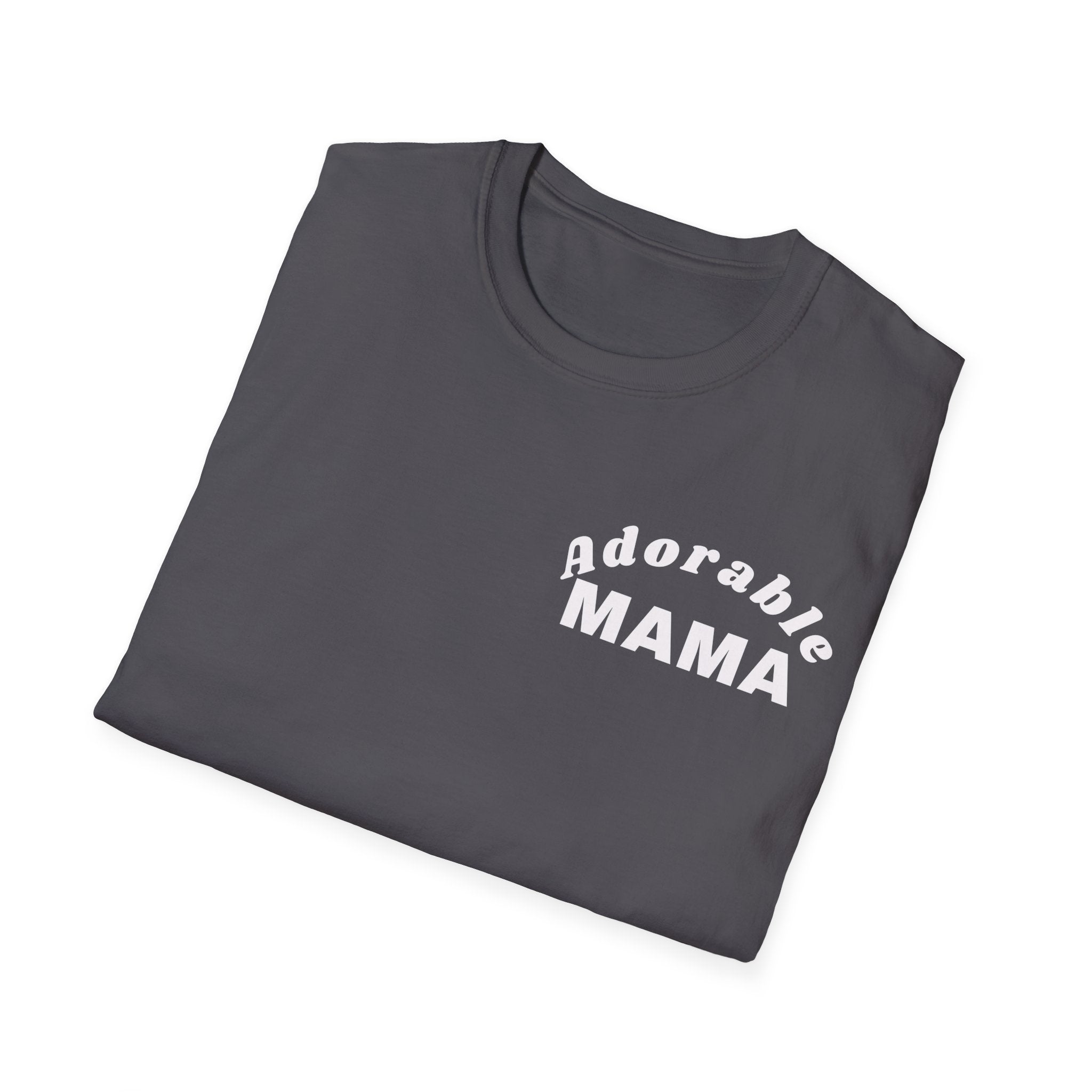 Adorable Mama Unisex Softstyle Crew Neck T-Shirt, Mom Shirt, Gift for Mom, Mother's Day Gift