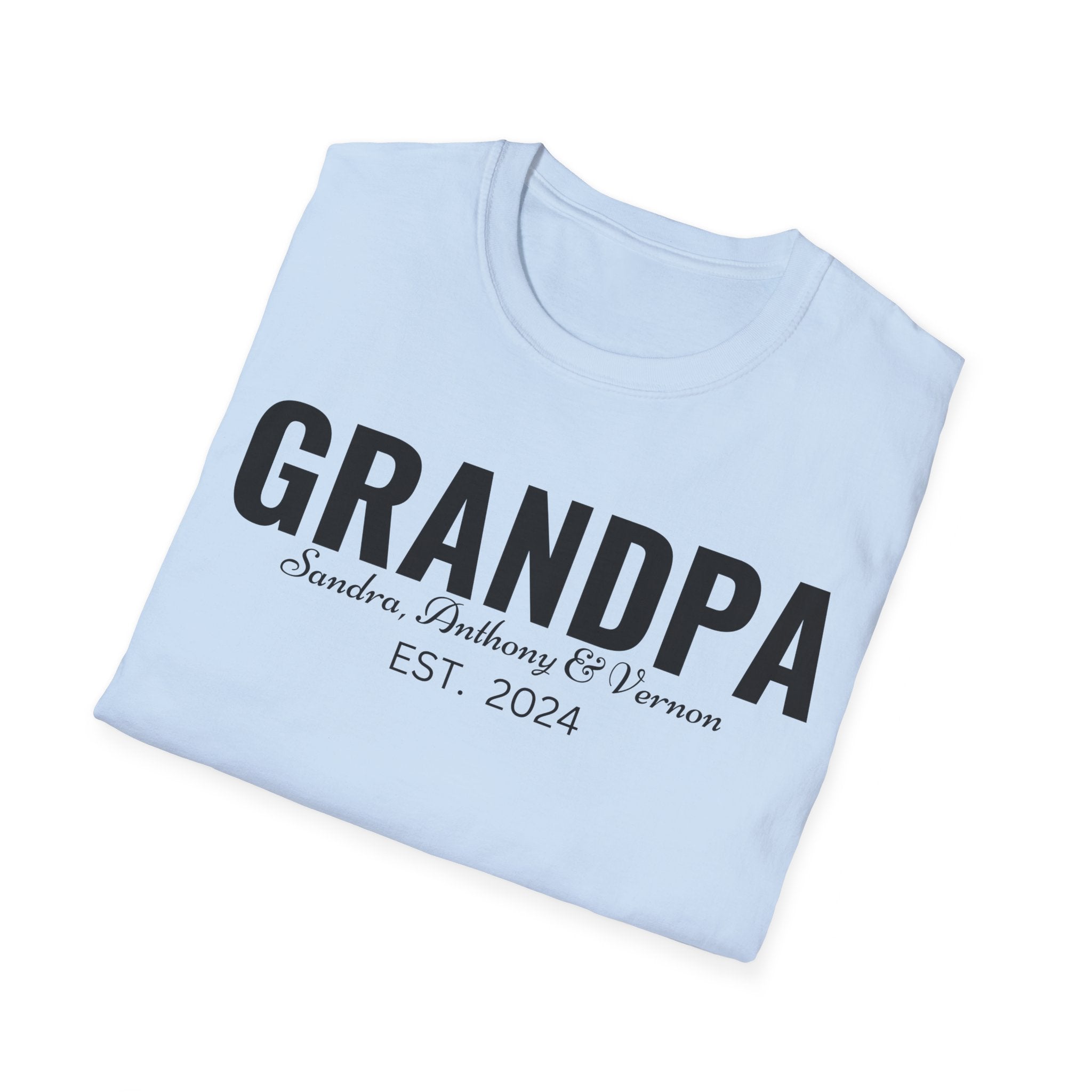 Personalized Grandpa Shirt with Grandkids Names , Fathers Day Gift For Grandpa, Gift From Grandkids, Gift from Kids