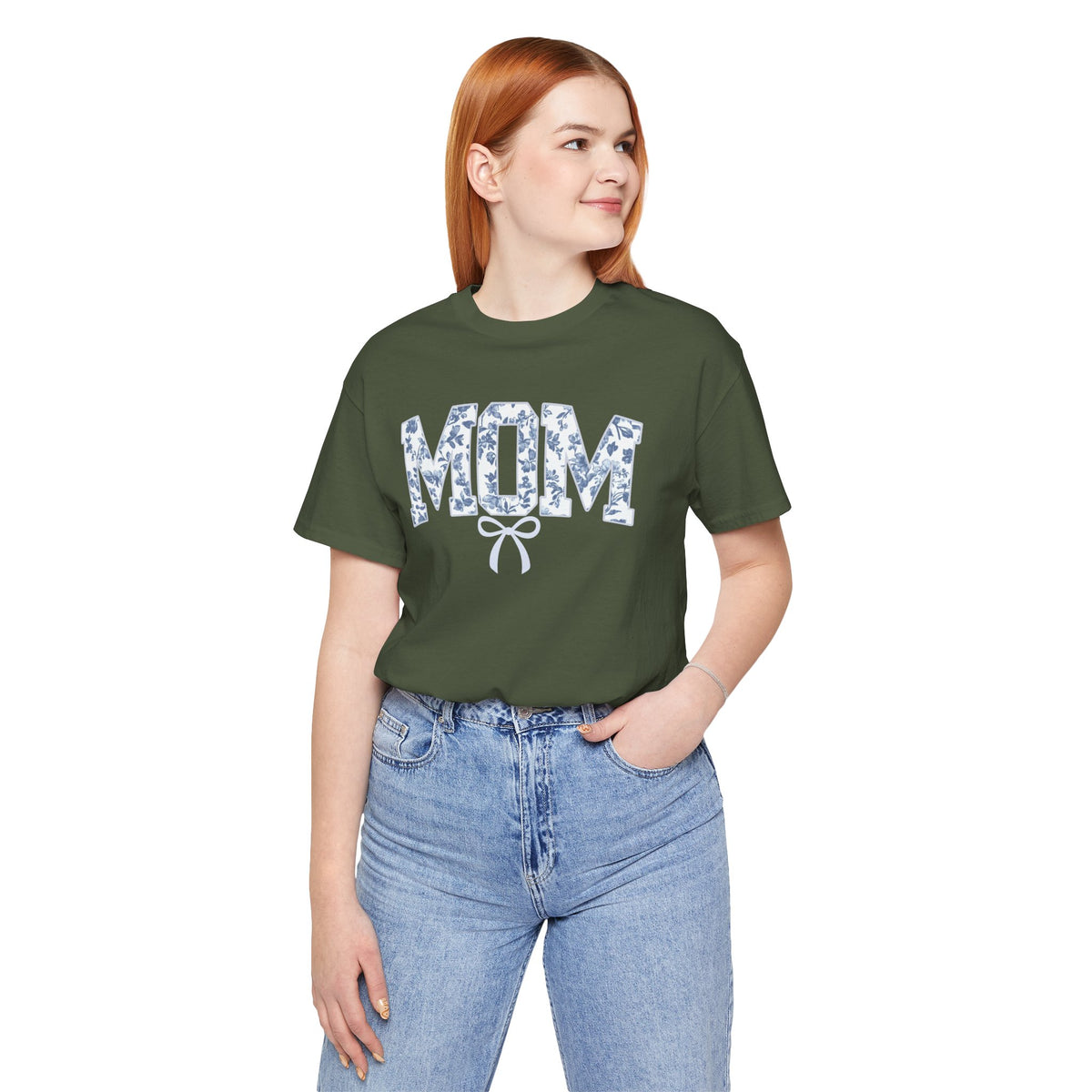 Mom Shirt, Bella Canvas Crewneck Tee, Relaxed Fit Cotton T-shirt