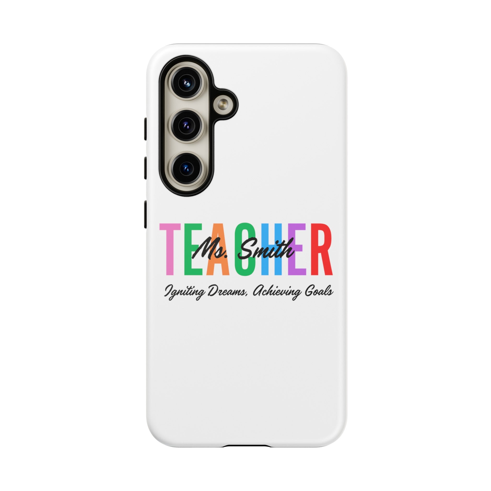 Personalized Teacher iPhones and Samsung Galaxy Tough Cases, Teacher Name, Gift for teacher, Teacher's Appreciation