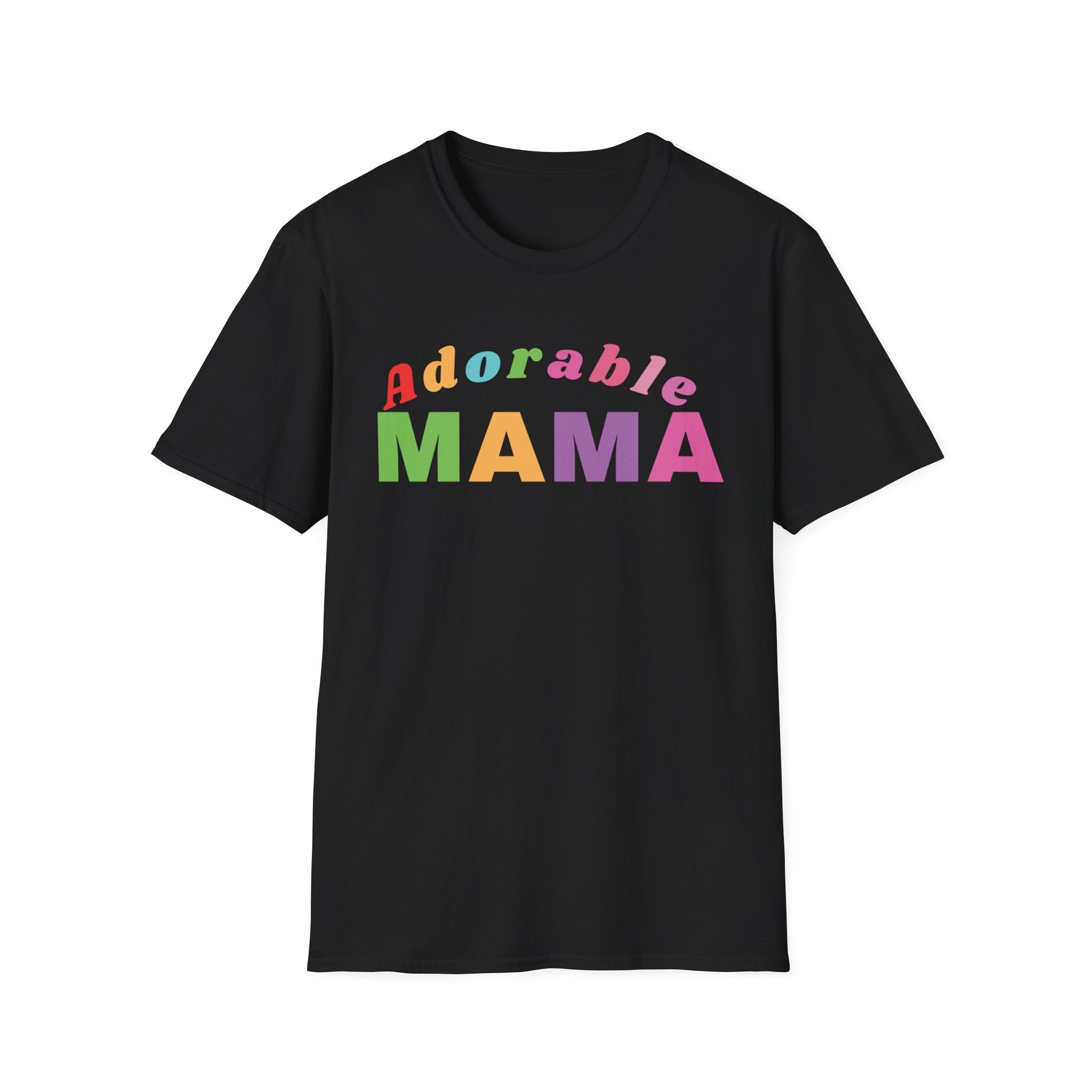 Adorable Mama Unisex Softstyle Crew Neck T-Shirt, Mom Shirt, Gift for Mom, Mother's Day Gift, Gift for Sister, Gift for Wife, Gift for Friend