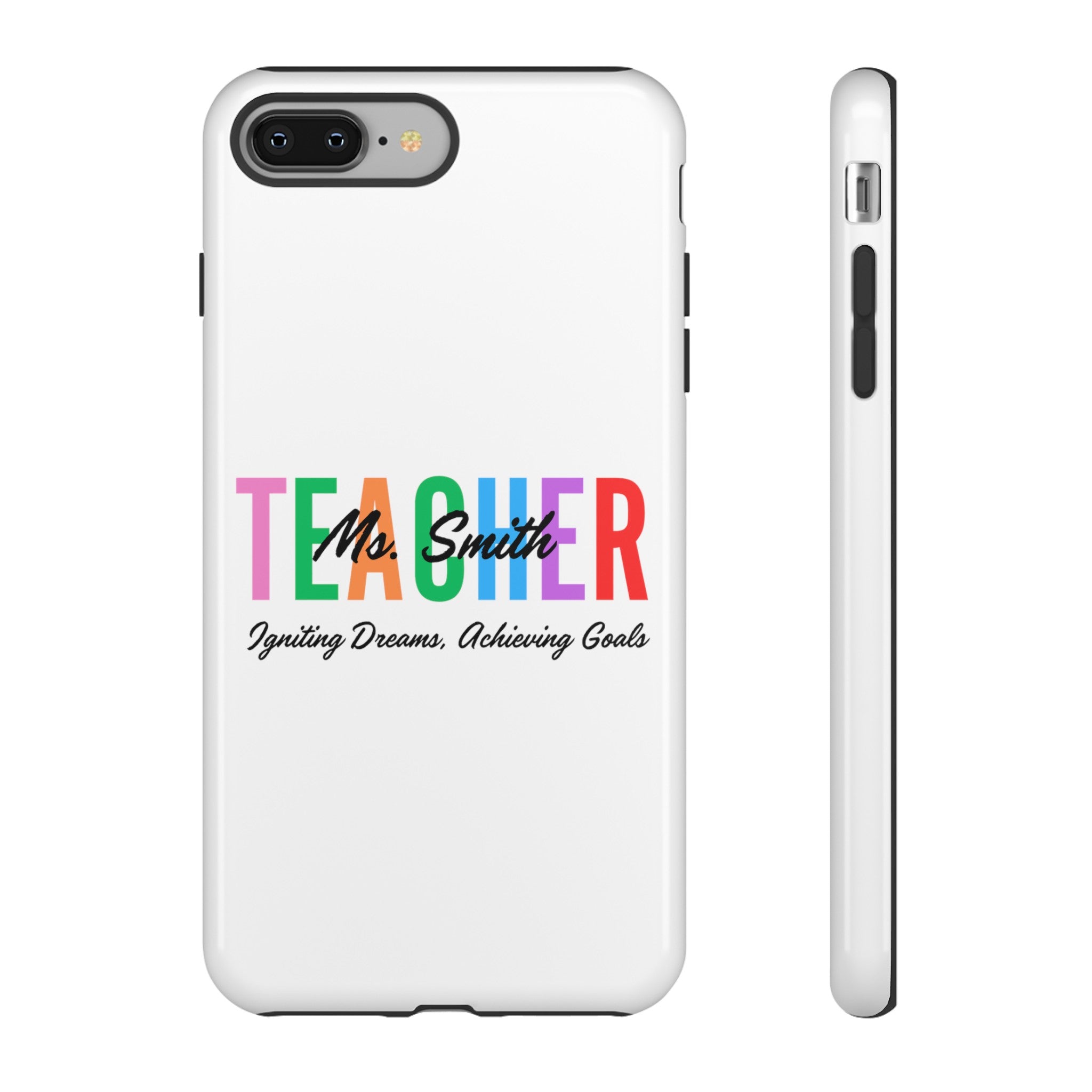 Personalized Teacher iPhones and Samsung Galaxy Tough Cases, Teacher Name, Gift for teacher, Teacher's Appreciation