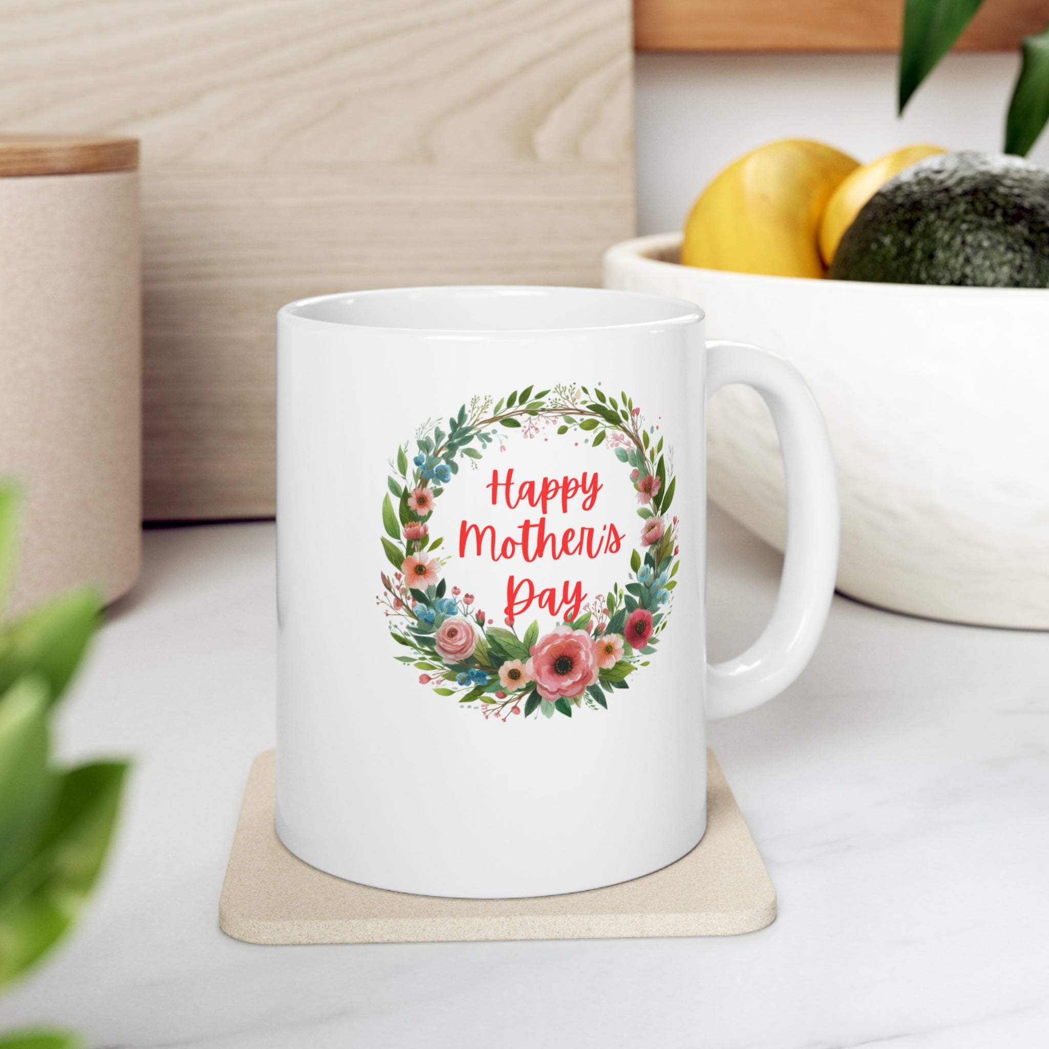 Happy Mother's day Ceramic Mug, 11oz Mug, Personalized Mug for Mom, Gift for Mom, Mother's Day Gift, Gift for New Mom