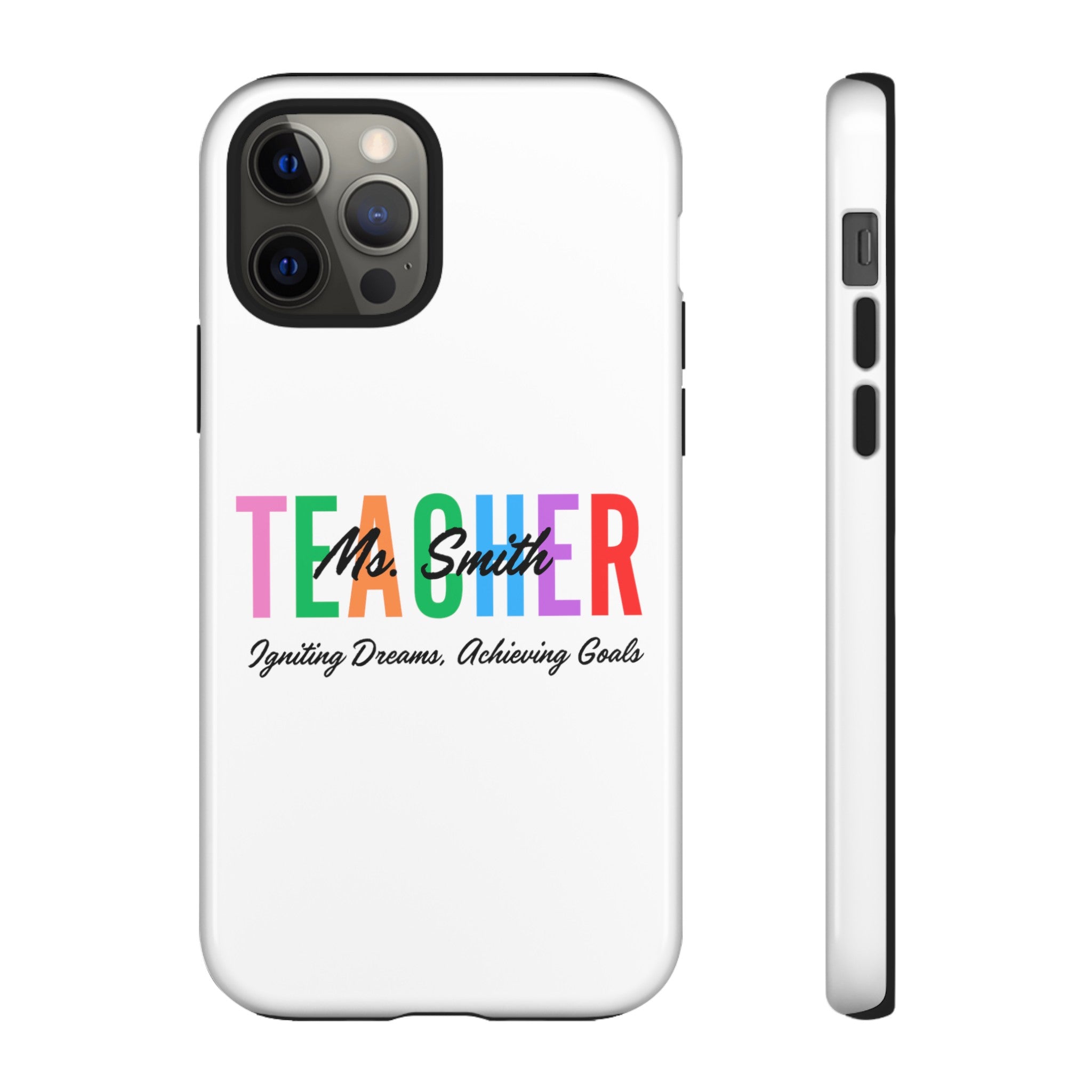 Personalized Teacher iPhones and Samsung Galaxy Tough Cases, Teacher Name, Gift for teacher, Teacher's Appreciation