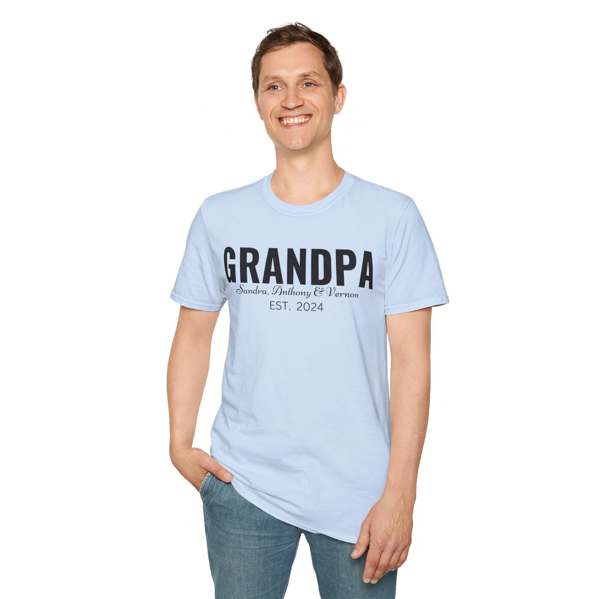 Personalized Grandpa Shirt with Grandkids Names , Fathers Day Gift For Grandpa, Gift From Grandkids, Gift from Kids