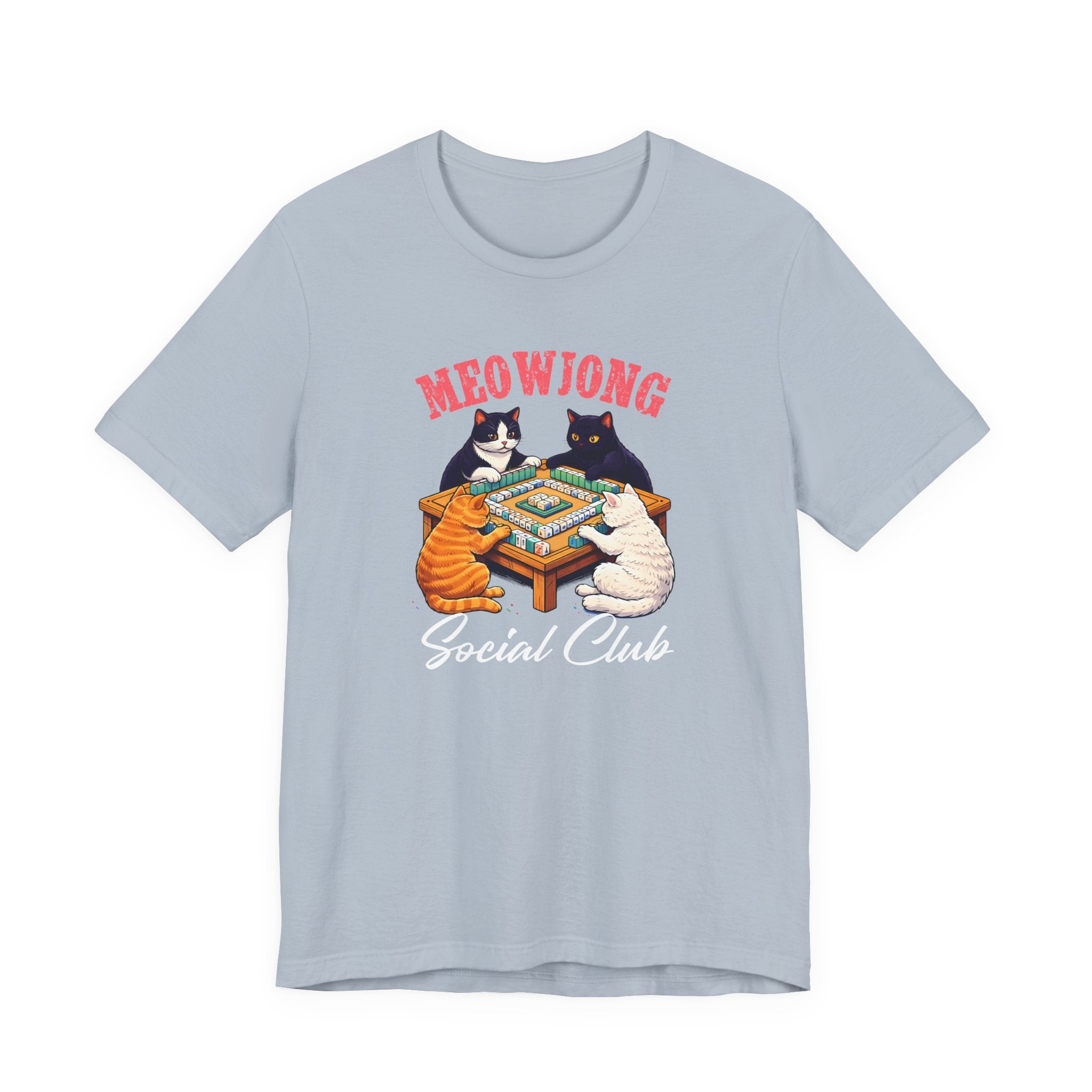 Funny Cat Shirt, Meowjong social club tee, Cat Mom Tee, Gift for Cat lover