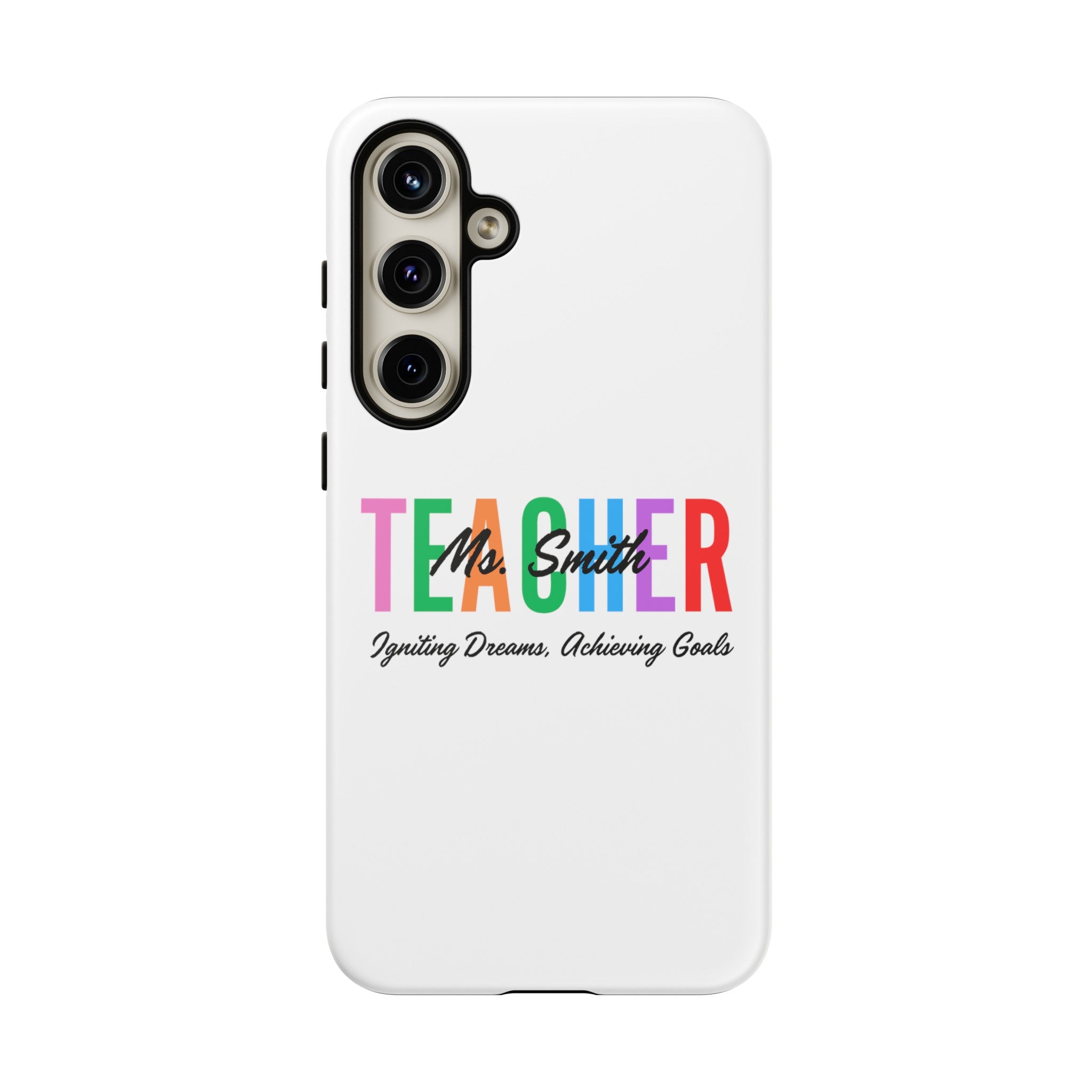 Personalized Teacher iPhones and Samsung Galaxy Tough Cases, Teacher Name, Gift for teacher, Teacher's Appreciation