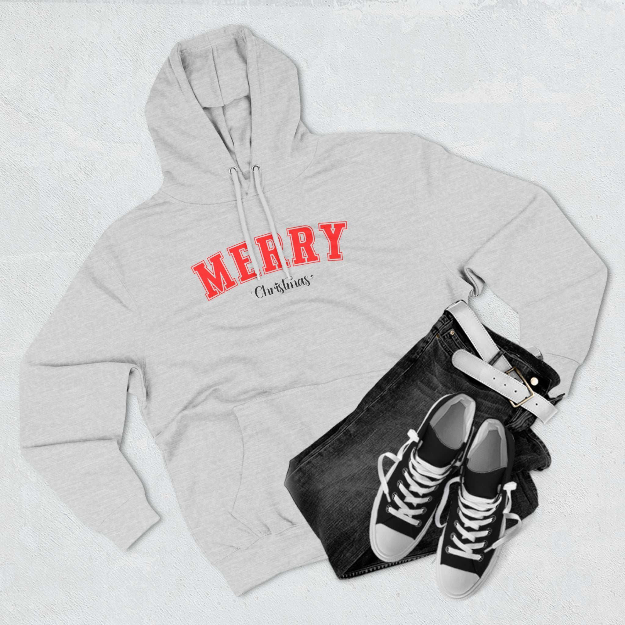 Christmas Hoodie, Christmas Sweater, Merry Christmas Fleece Hoodie for Cozy Holiday Comfort, Christmas Gift, Gift for Mom, Gift for Dad