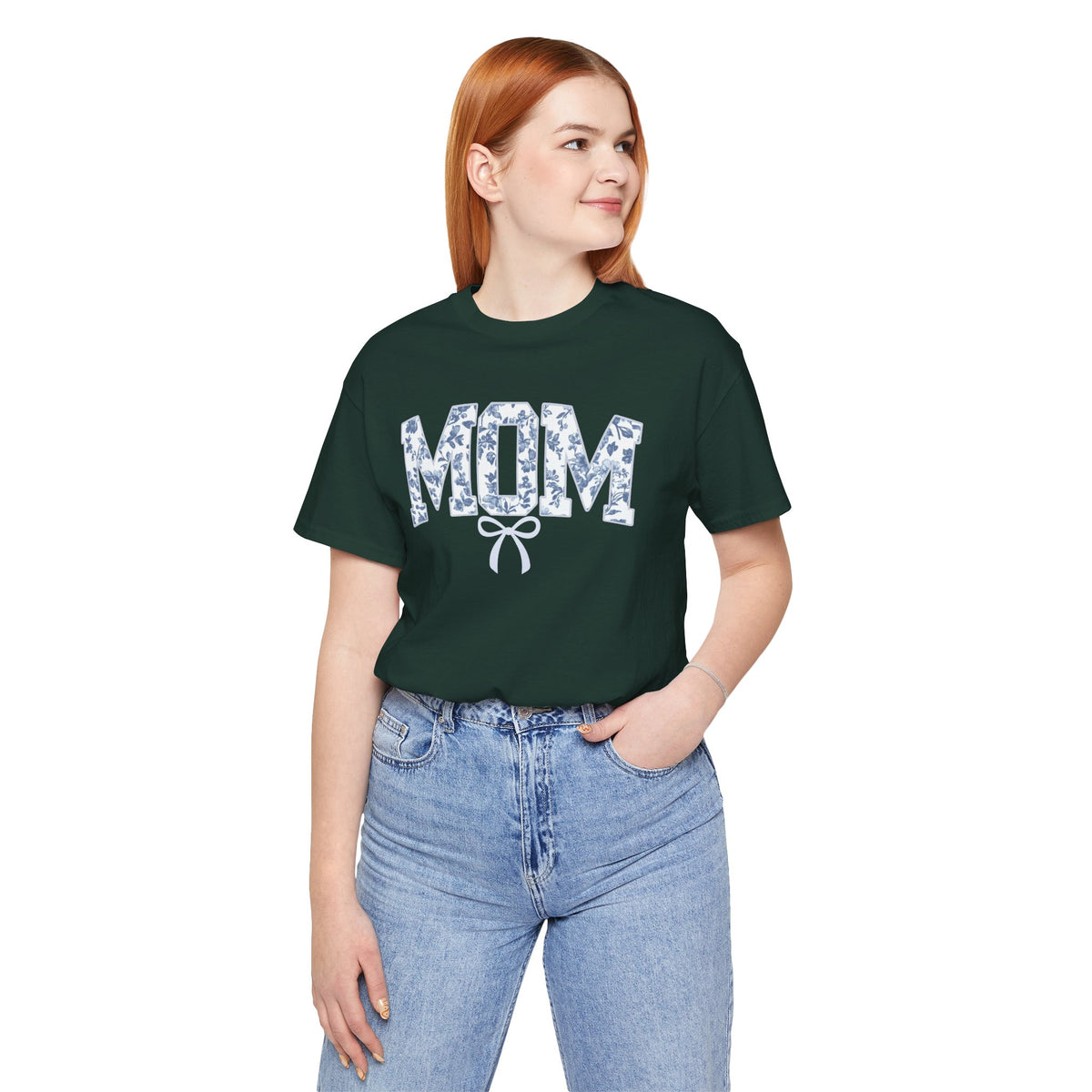 Mom Shirt, Bella Canvas Crewneck Tee, Relaxed Fit Cotton T-shirt