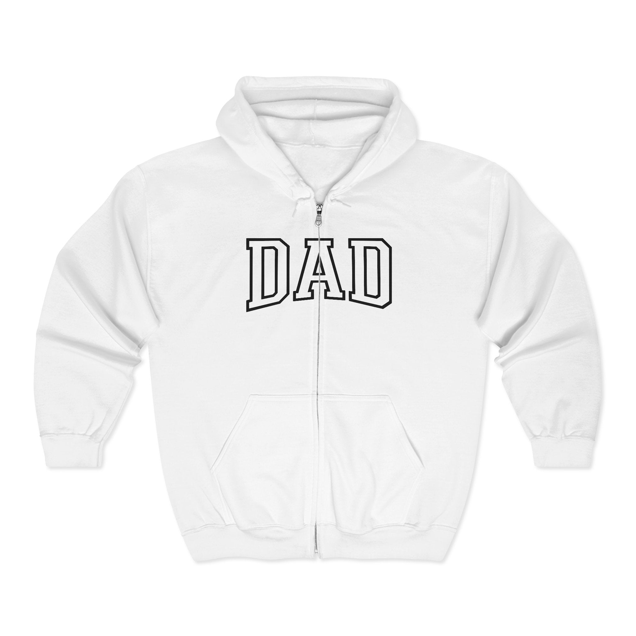 Dad Full Zip Hoodie, Dad Sweatshirt, Father's Day Gift, Dad Birthday Gift