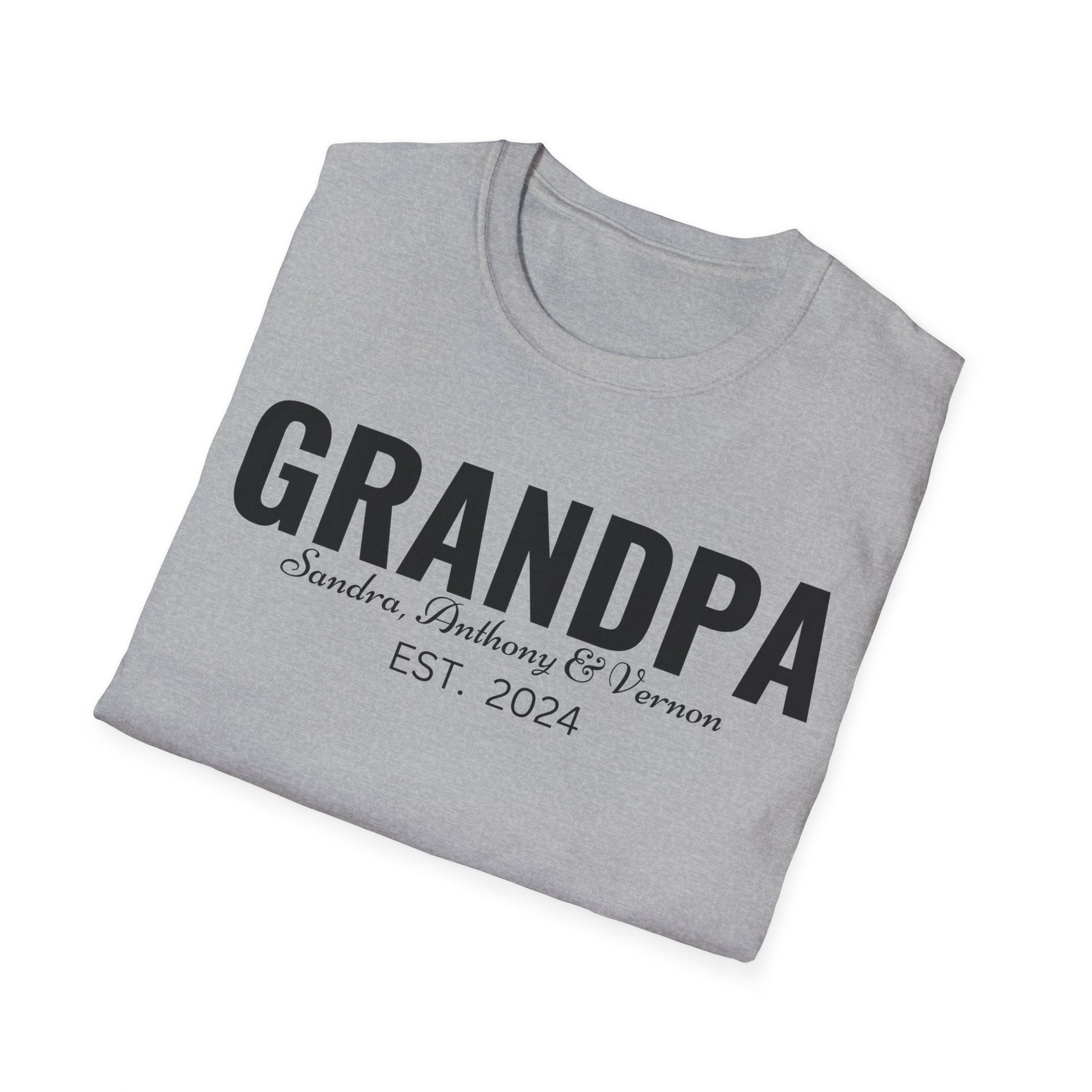 Personalized Grandpa Shirt with Grandkids Names , Fathers Day Gift For Grandpa, Gift From Grandkids, Gift from Kids