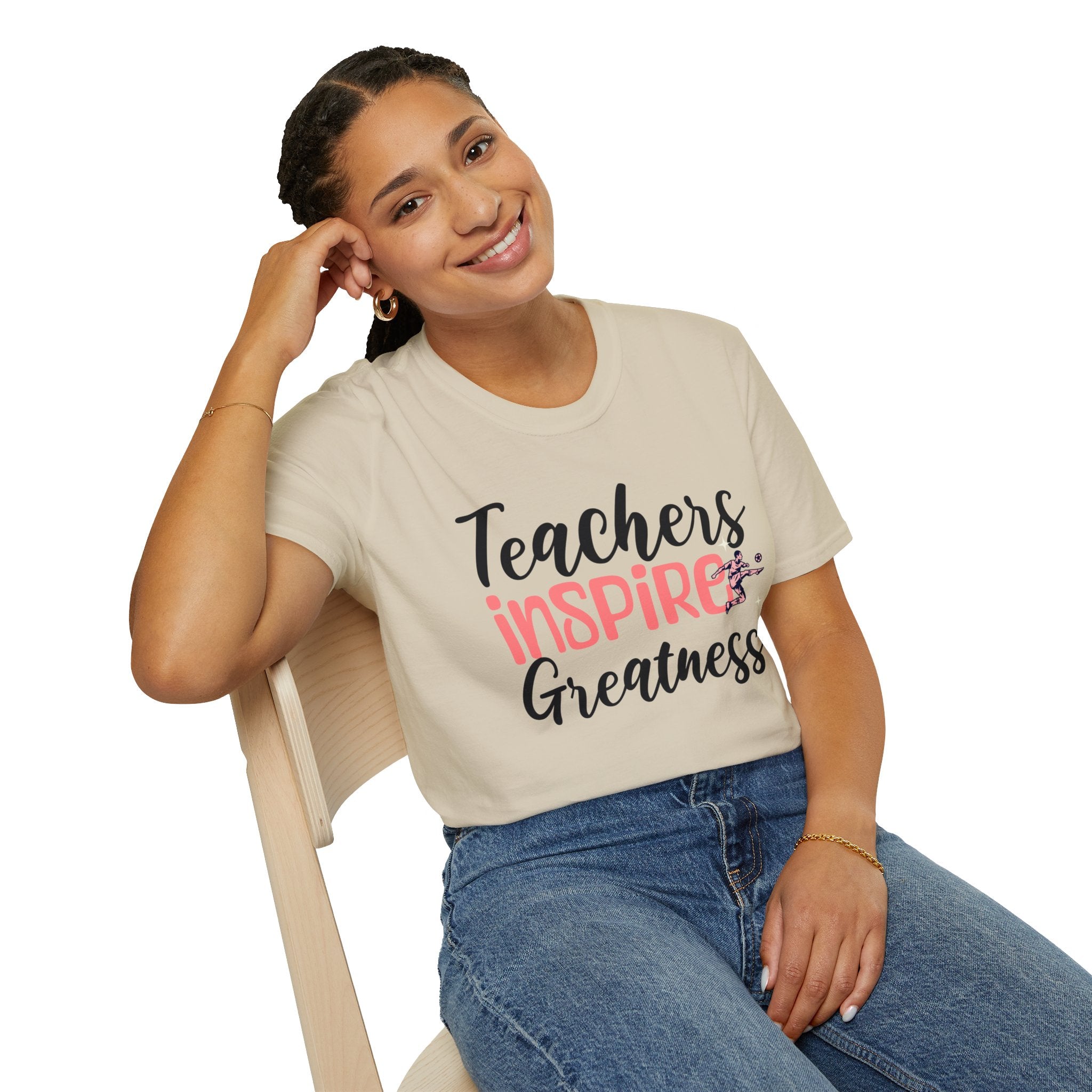 Teachers Inspire Greatness Unisex Softstyle T-Shirt