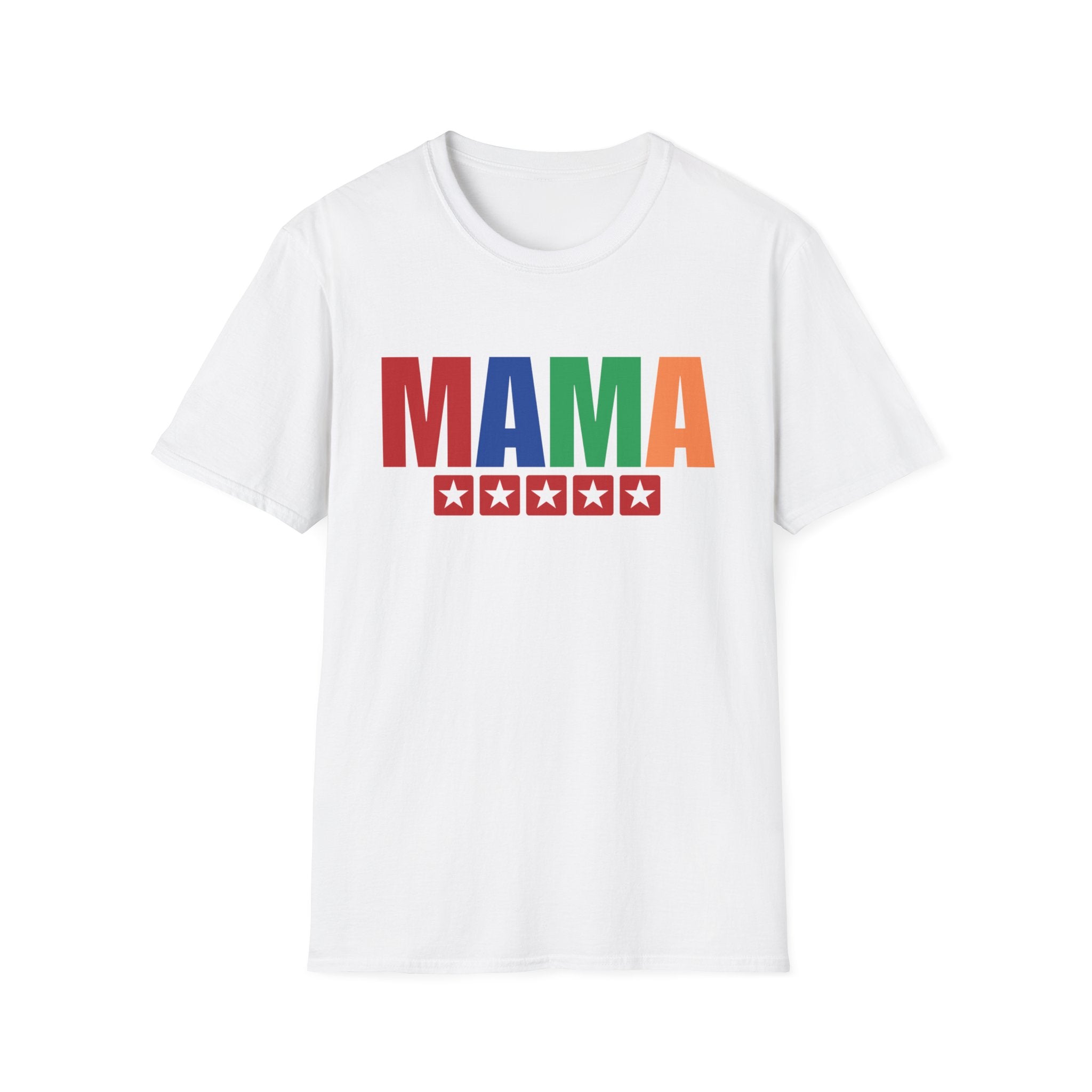 Happy Mother's Day Five Stars Unisex Softstyle T-Shirt, Best Gift for Mom, Best Mom Gift, Mom's Shirt, Best Mom's Shirt