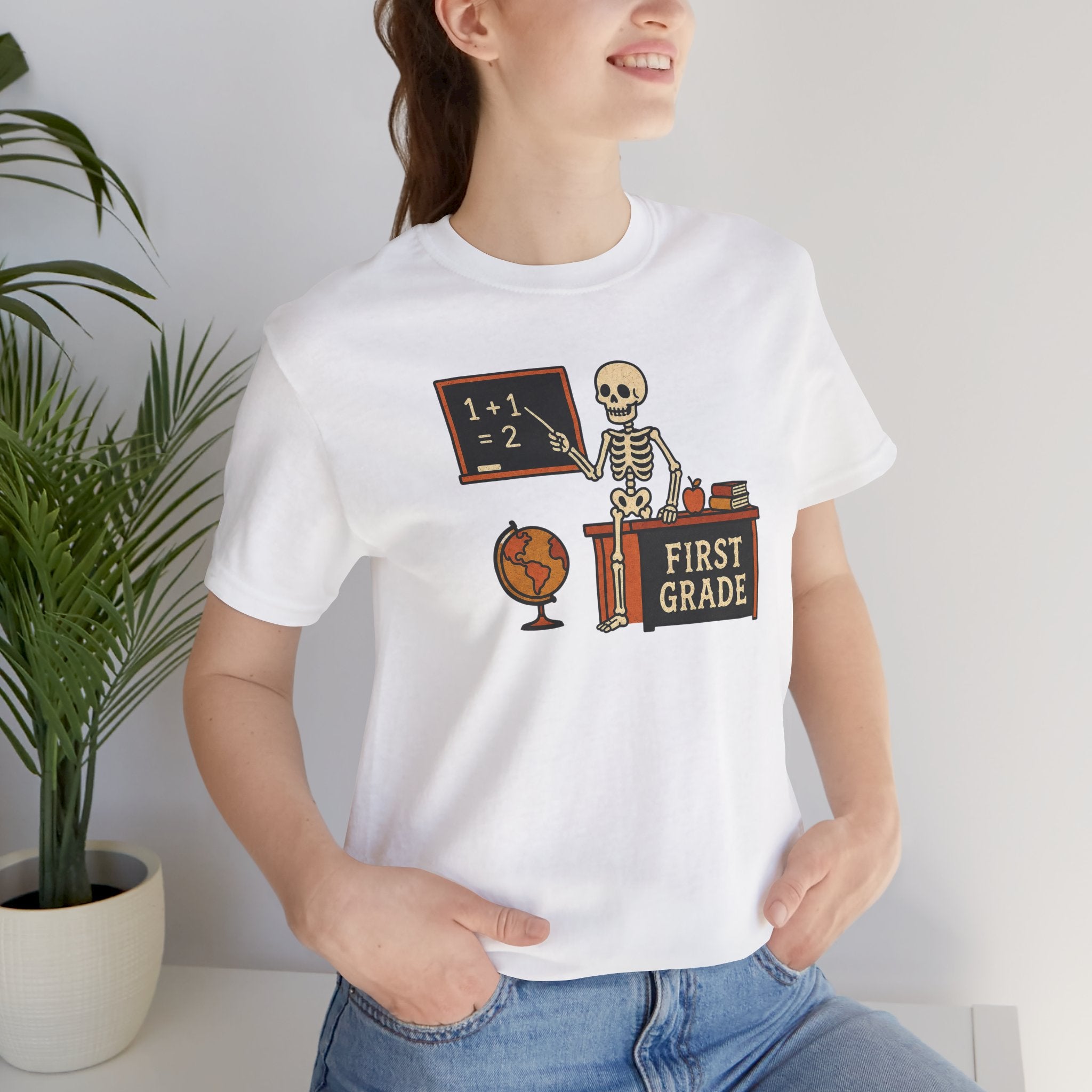 First Grade Teacher halloween shirt, Spooky Teacher Shirt, Teacher Appreciation Gifts