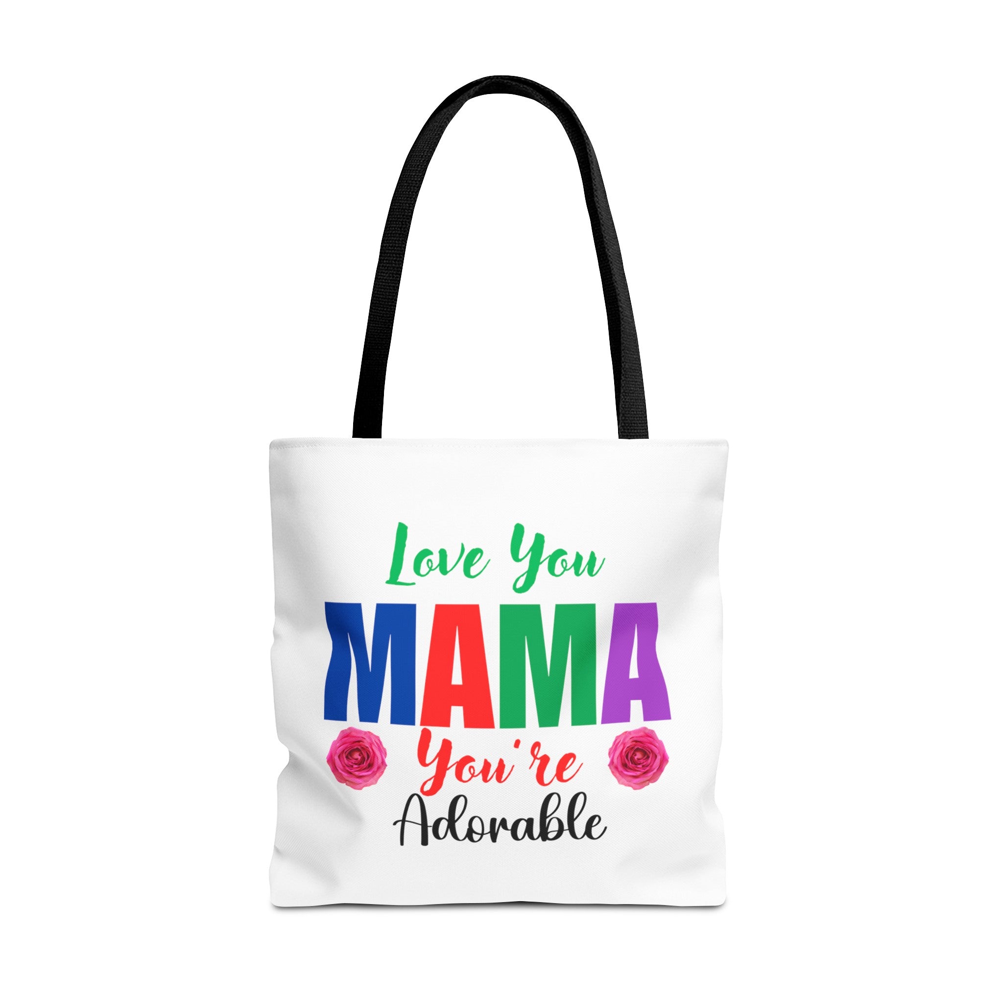 Love You Mama, You're Adorable Mother's Day Gift Tote Bag (AOP), Gift for Mom, Gift for Mama, Gift from Husband, Gift from Dad