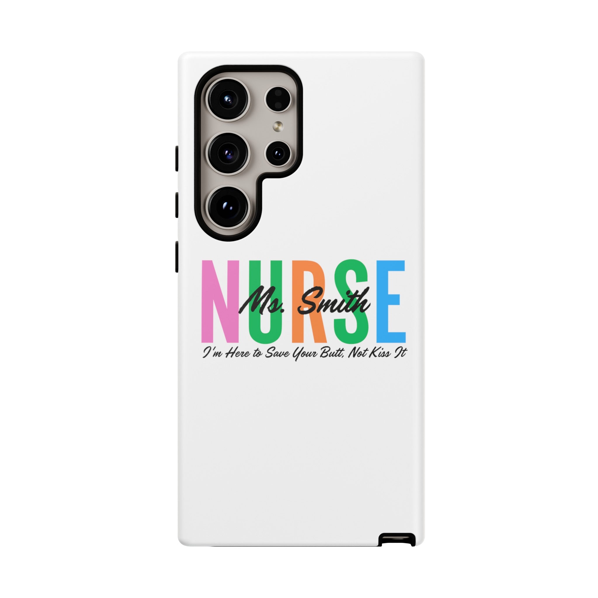 Personalized Nurse iPhones and Samsung Galaxy Tough Cases, Nurse Name, Gift for Nurse, Nurse's Appreciation