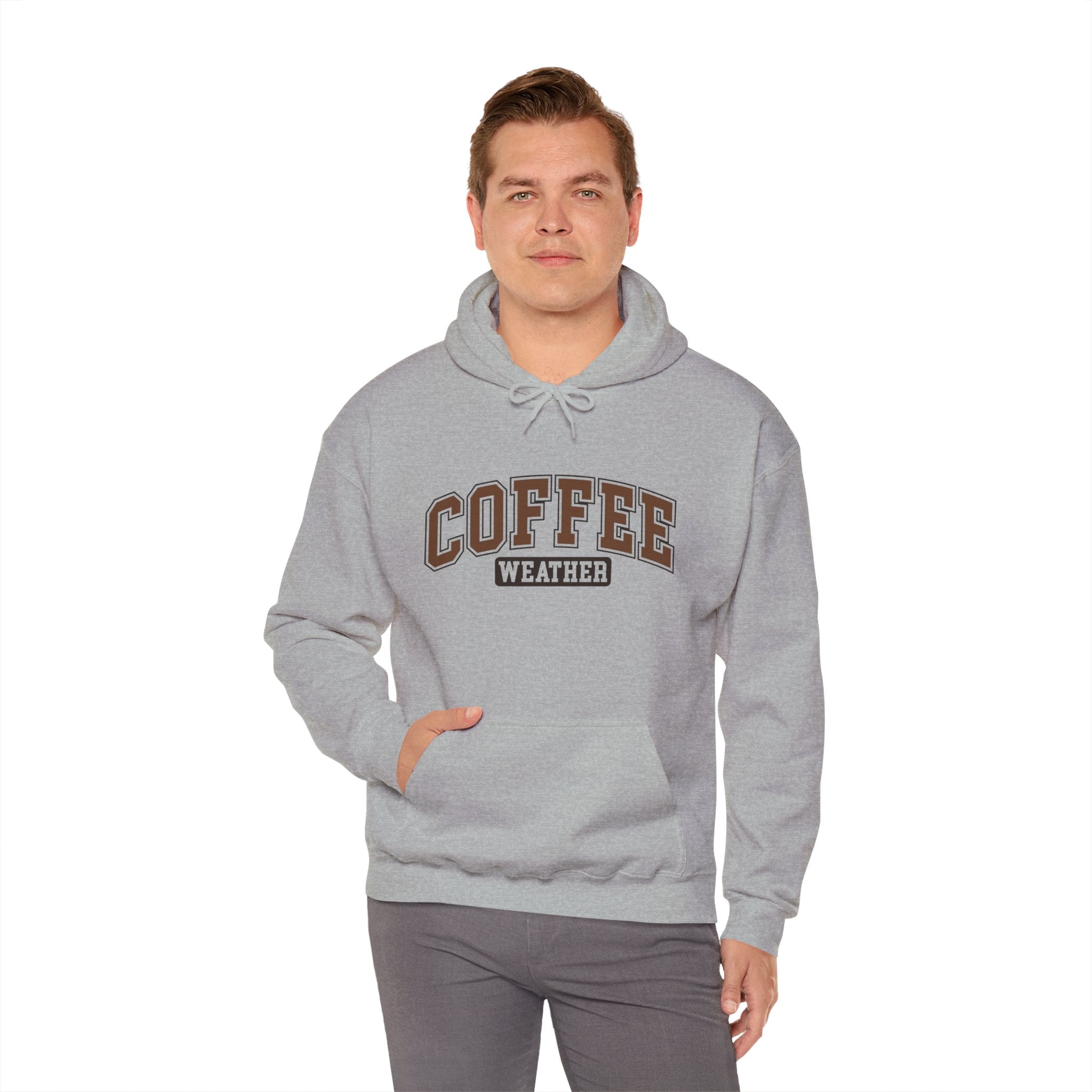 Coffee Lover Shirt, Coffee Lover Sweatshirt, Gift for Coffee Lover, Gift for Him, Gift for Her, Coffee Weather Unisex Heavy Blend™ Hoodie