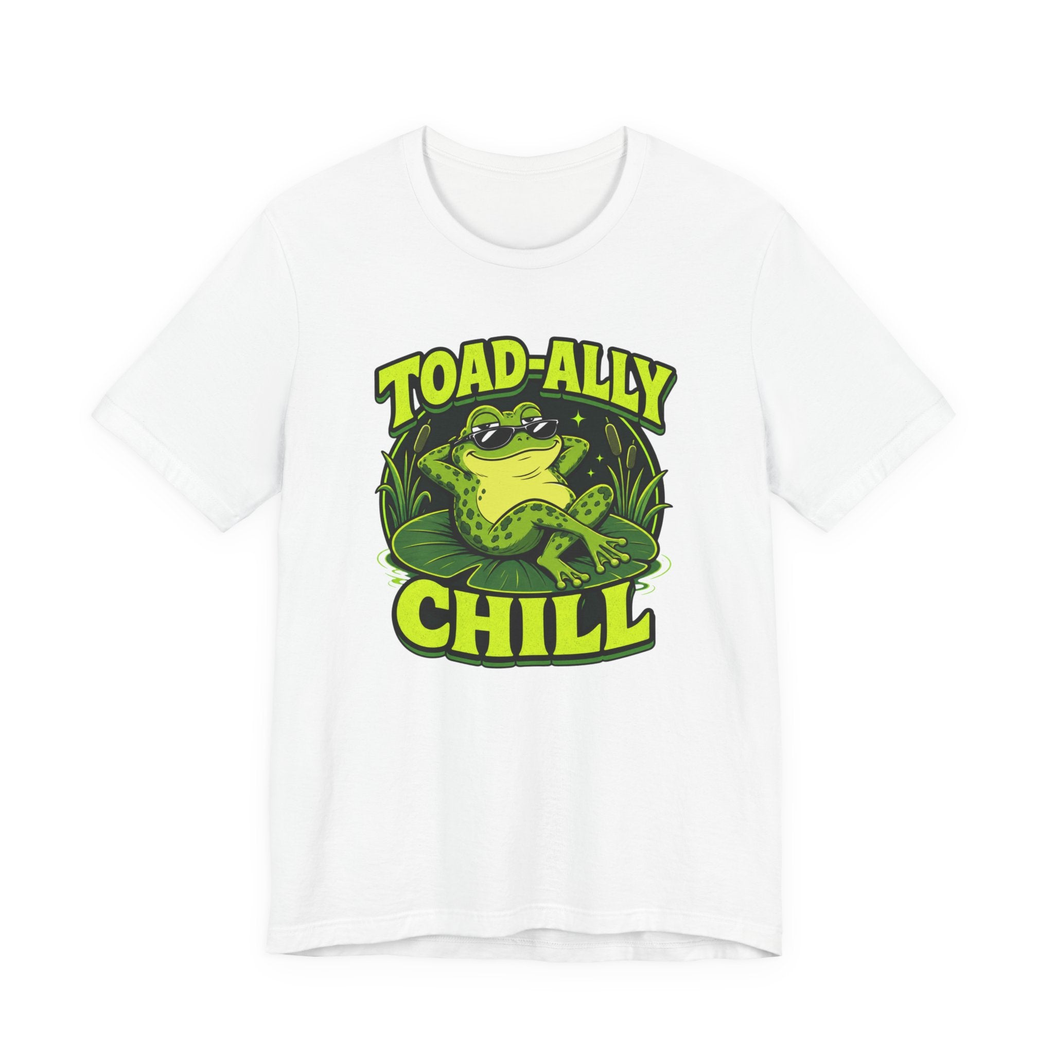 Toadally Chill Funny Frog T-Shirt Cool Frog Graphic Tee Gift for Frog Lovers