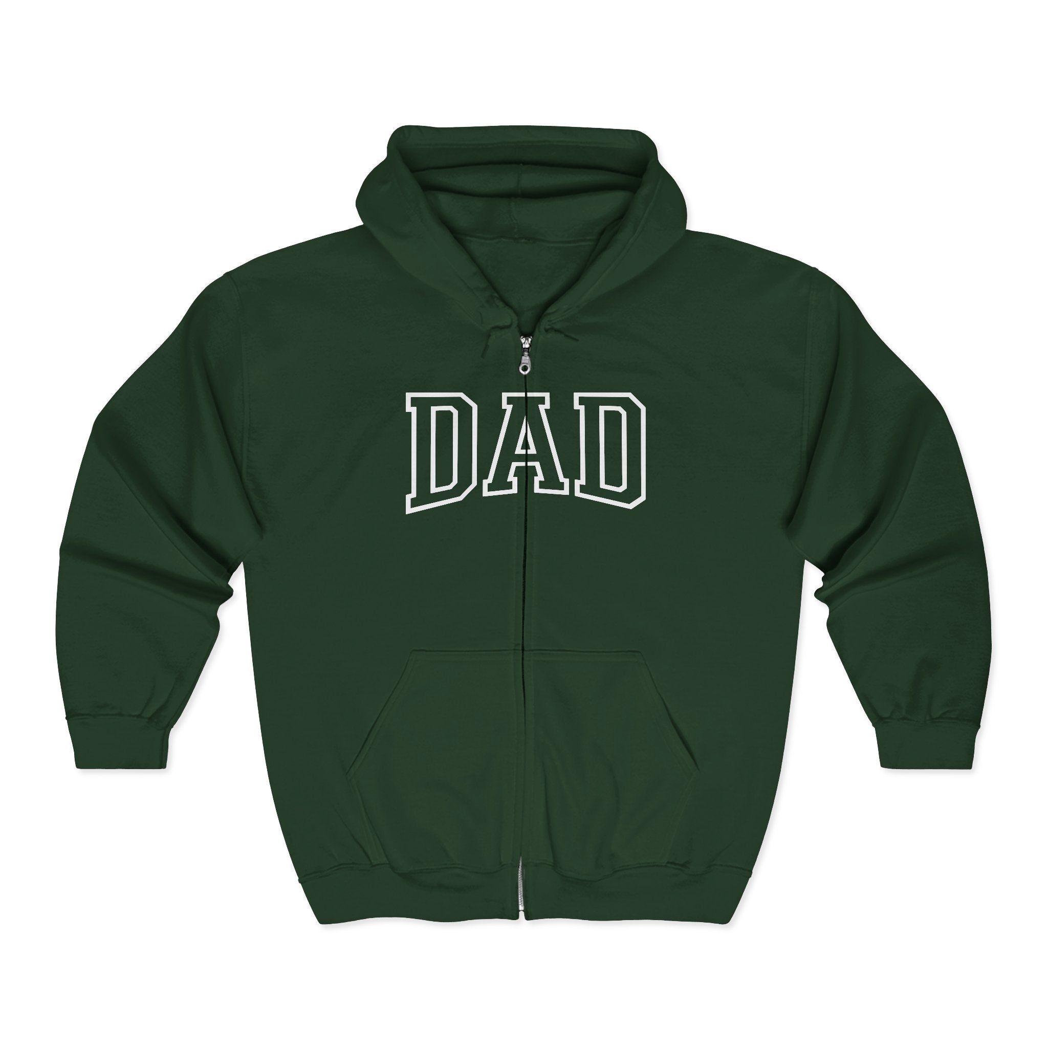 Dad Full Zip Hoodie, Dad Sweatshirt, Father's Day Gift, Dad Birthday Gift