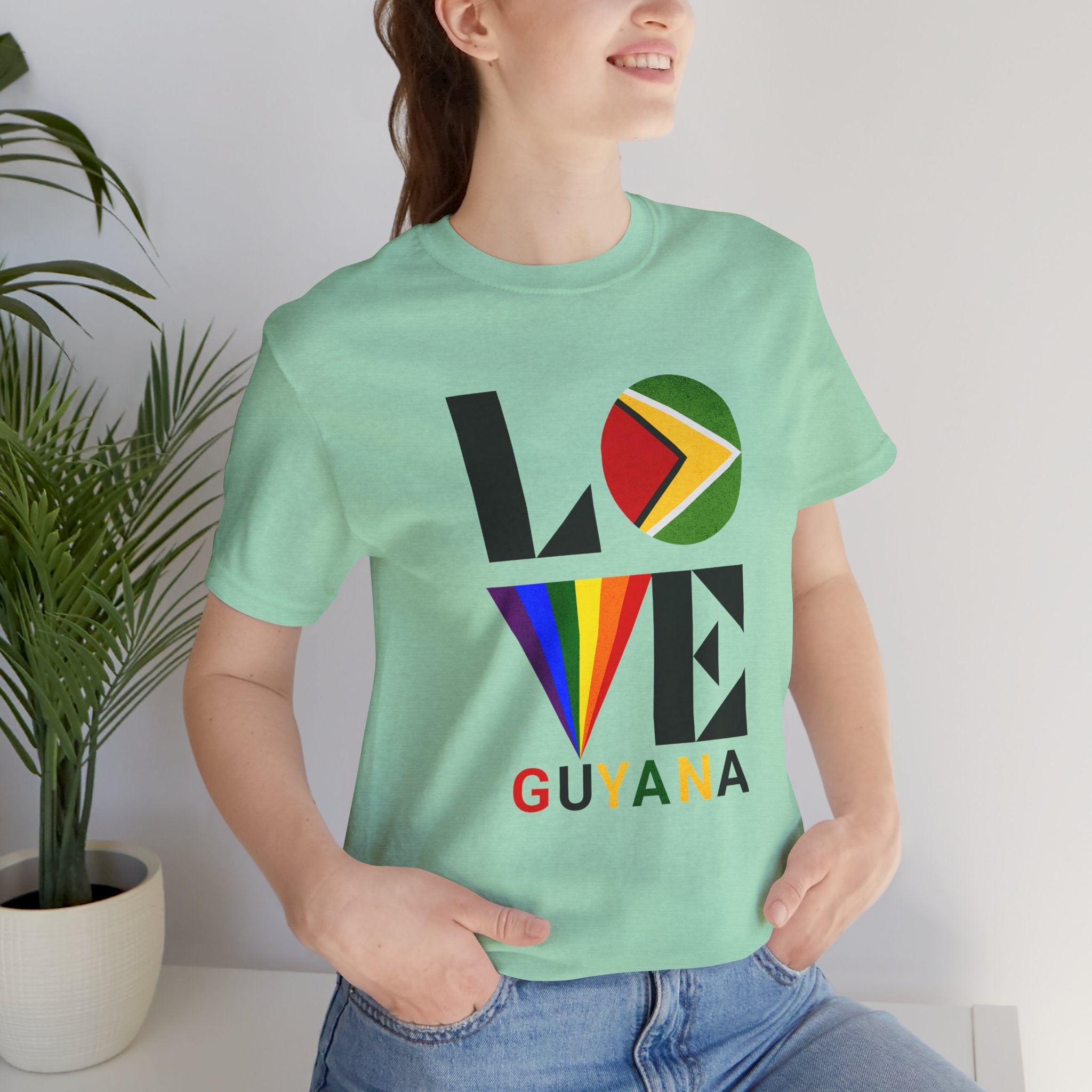 Love Guyana T-shirt, Gift for Him, Gift for Her, Gift for Guyanese