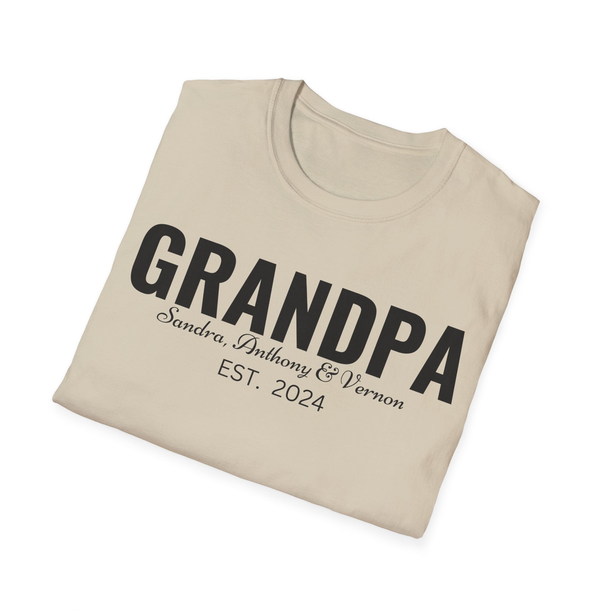 Personalized Grandpa Shirt with Grandkids Names , Fathers Day Gift For Grandpa, Gift From Grandkids, Gift from Kids