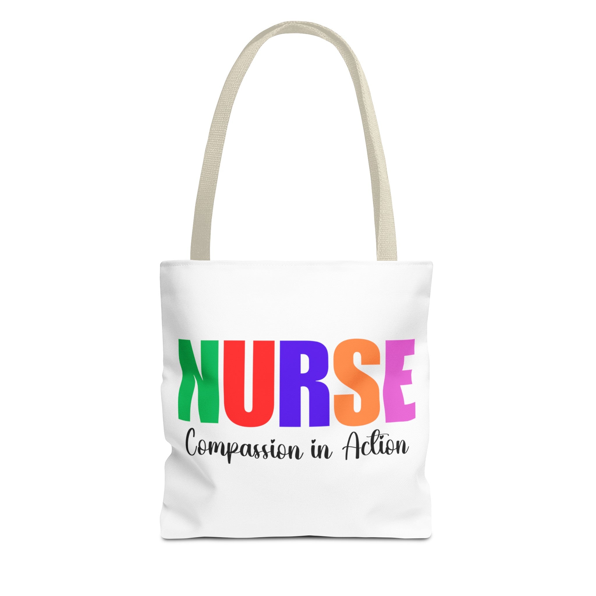 Nurse, Compassion In Action Tote Bag, Gift for Nurse, Nurse Appreciation Gift, Nurse Graduation Gift