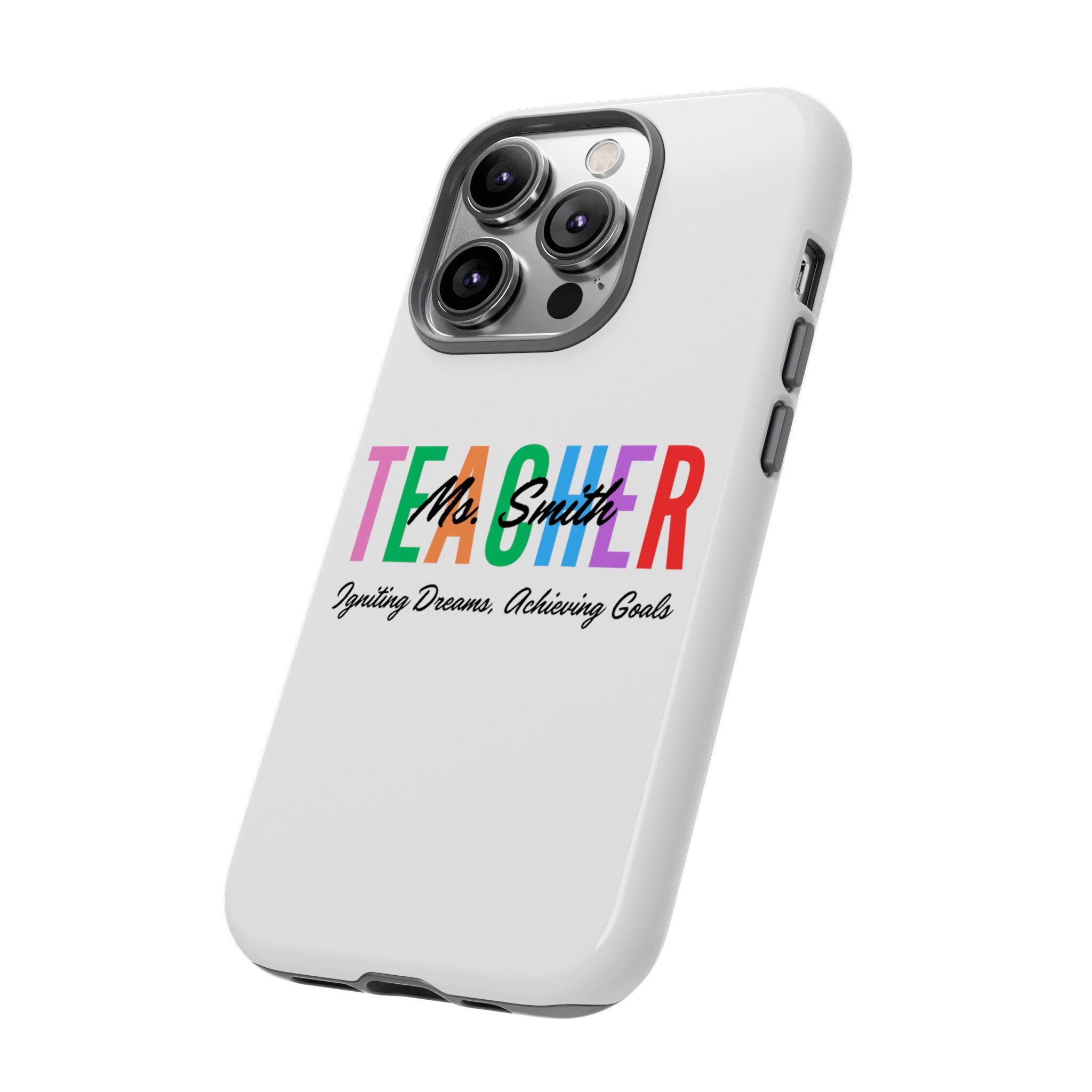 Personalized Teacher iPhones and Samsung Galaxy Tough Cases, Teacher Name, Gift for teacher, Teacher's Appreciation