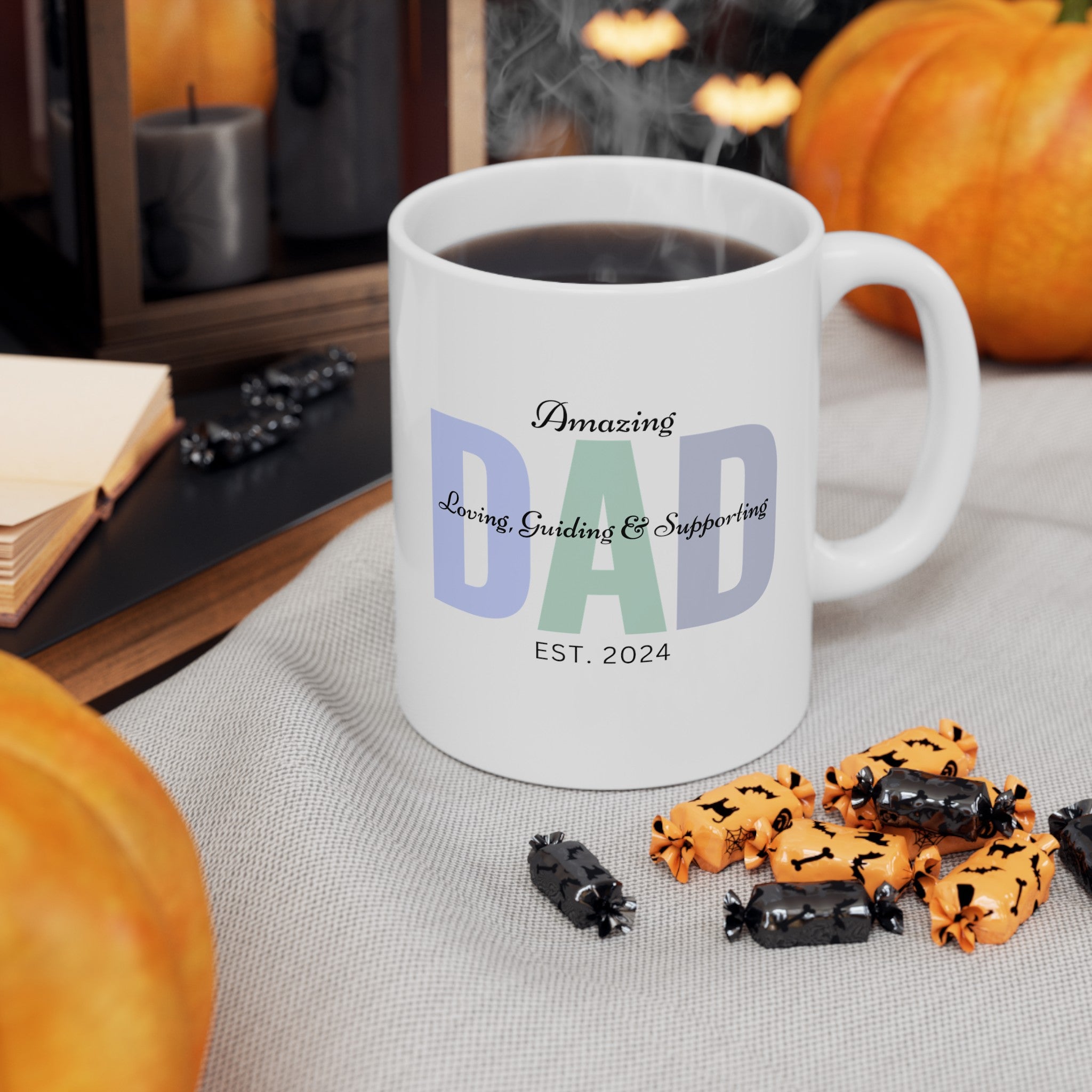 Happy Father's Day Coffee Mug (11, 15oz), Gift for Dad, Father's Day Gift, Dad's Mug, Amazing Father's Day Gift, Dad's Coffee Cup