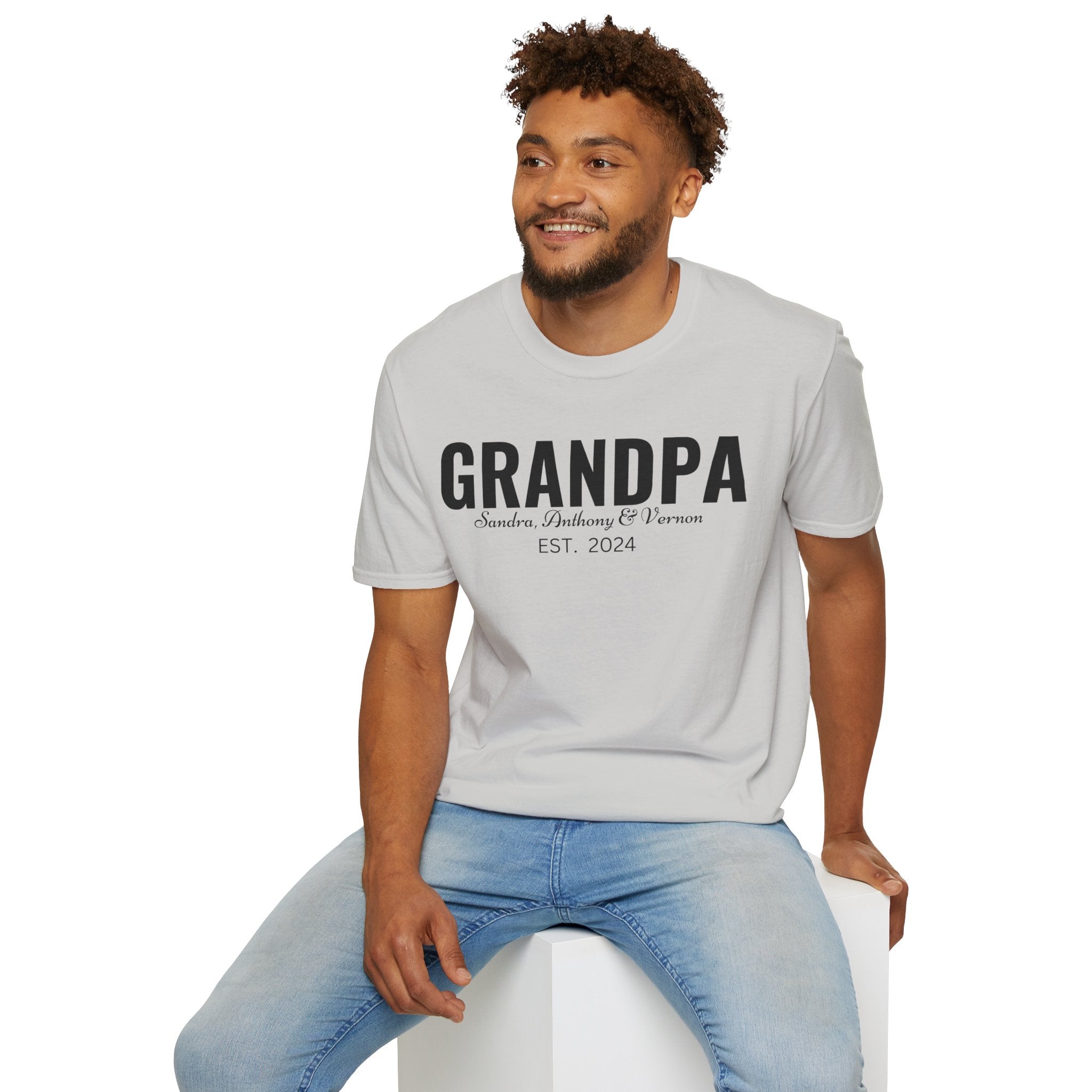 Personalized Grandpa Shirt with Grandkids Names , Fathers Day Gift For Grandpa, Gift From Grandkids, Gift from Kids