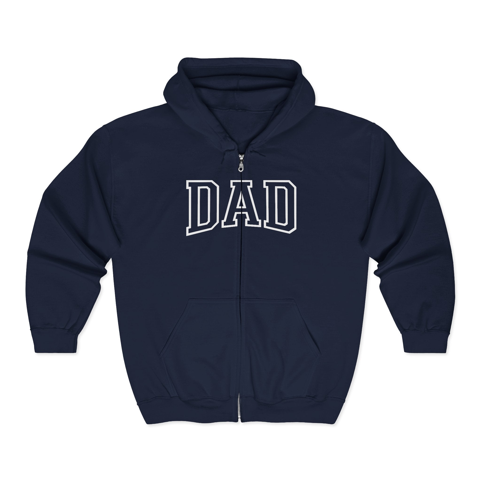 Dad Full Zip Hoodie, Dad Sweatshirt, Father's Day Gift, Dad Birthday Gift