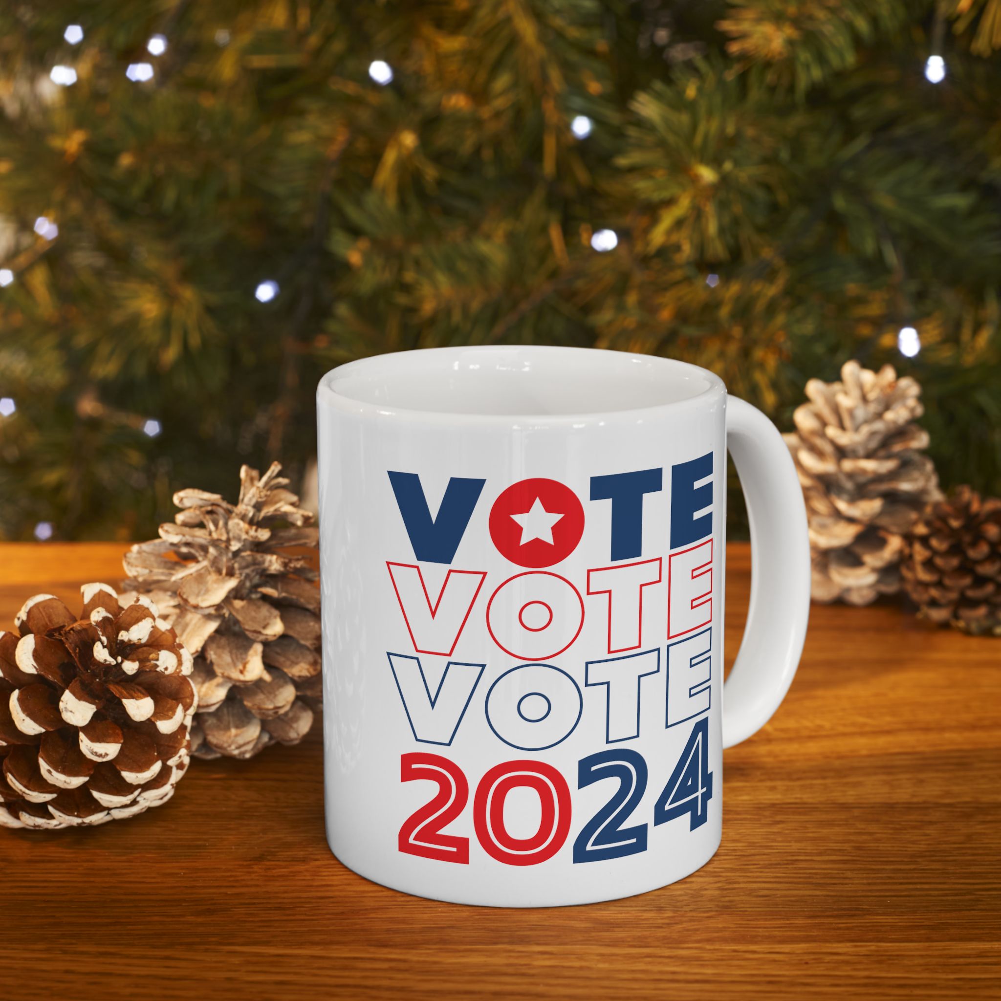 Vote 2024 Ceramic Mug, (11oz, 15oz)