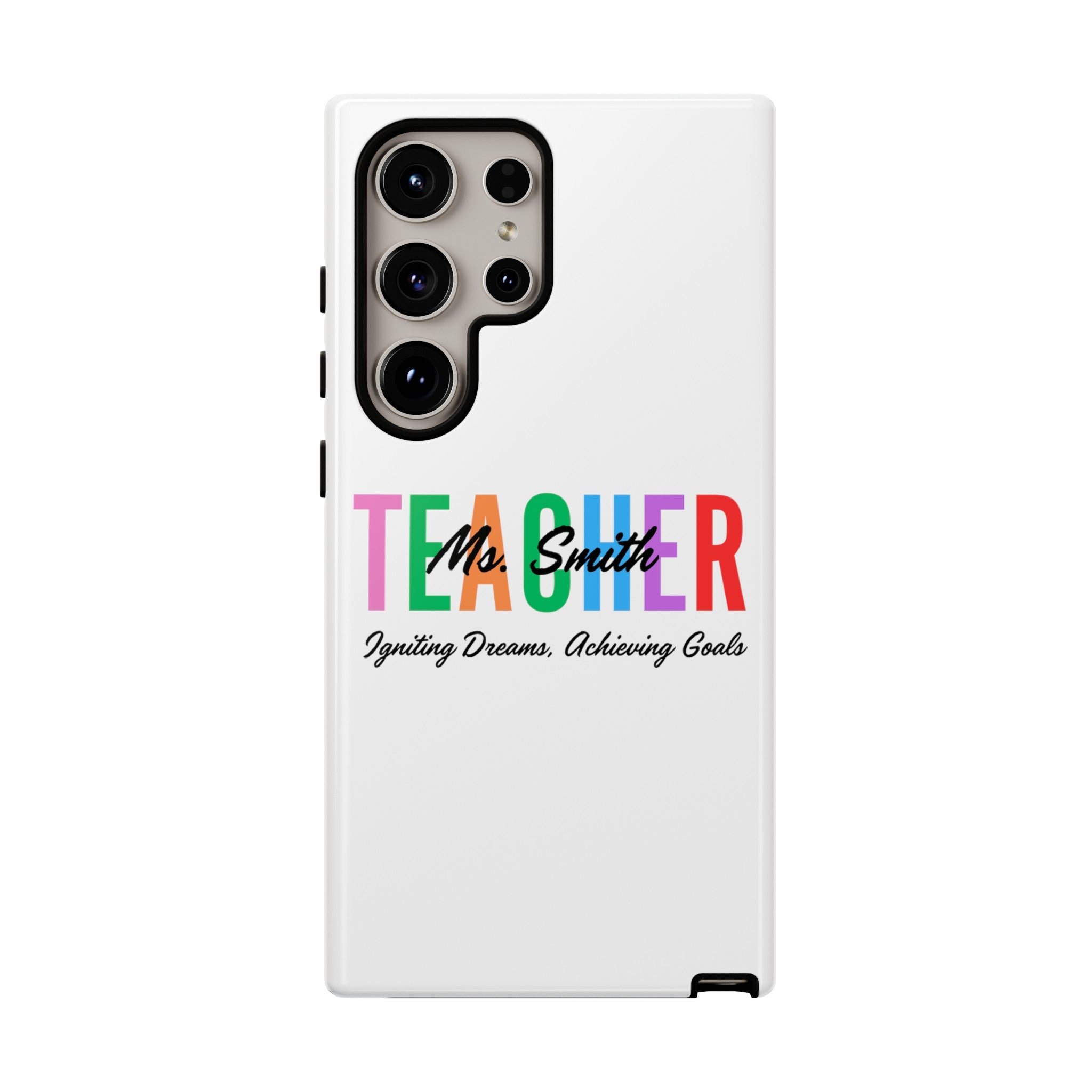 Personalized Teacher iPhones and Samsung Galaxy Tough Cases, Teacher Name, Gift for teacher, Teacher's Appreciation