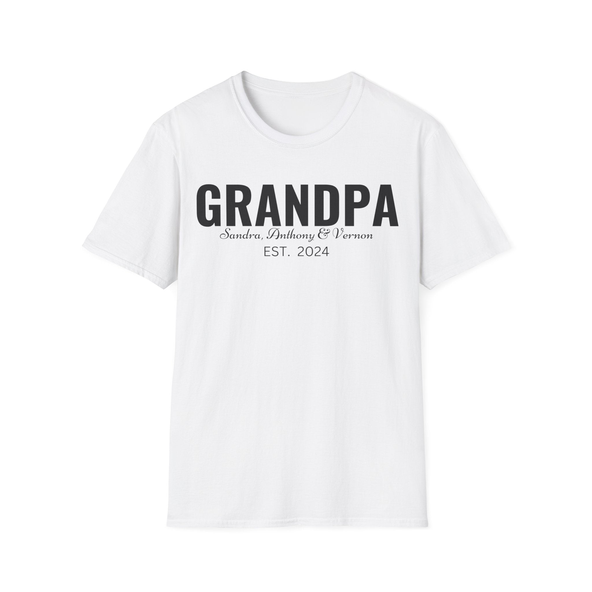 Personalized Grandpa Shirt with Grandkids Names , Fathers Day Gift For Grandpa, Gift From Grandkids, Gift from Kids