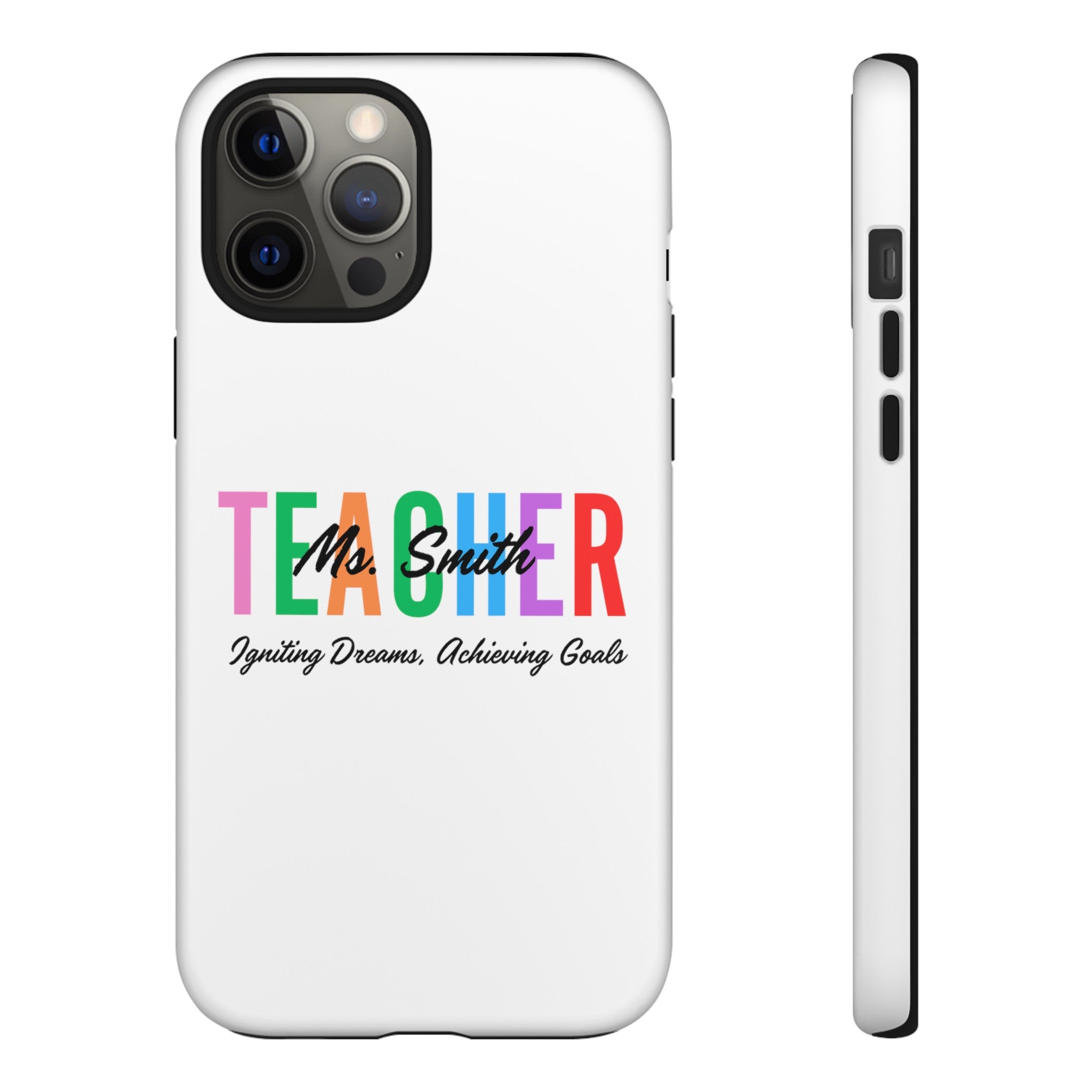 Personalized Teacher iPhones and Samsung Galaxy Tough Cases, Teacher Name, Gift for teacher, Teacher's Appreciation