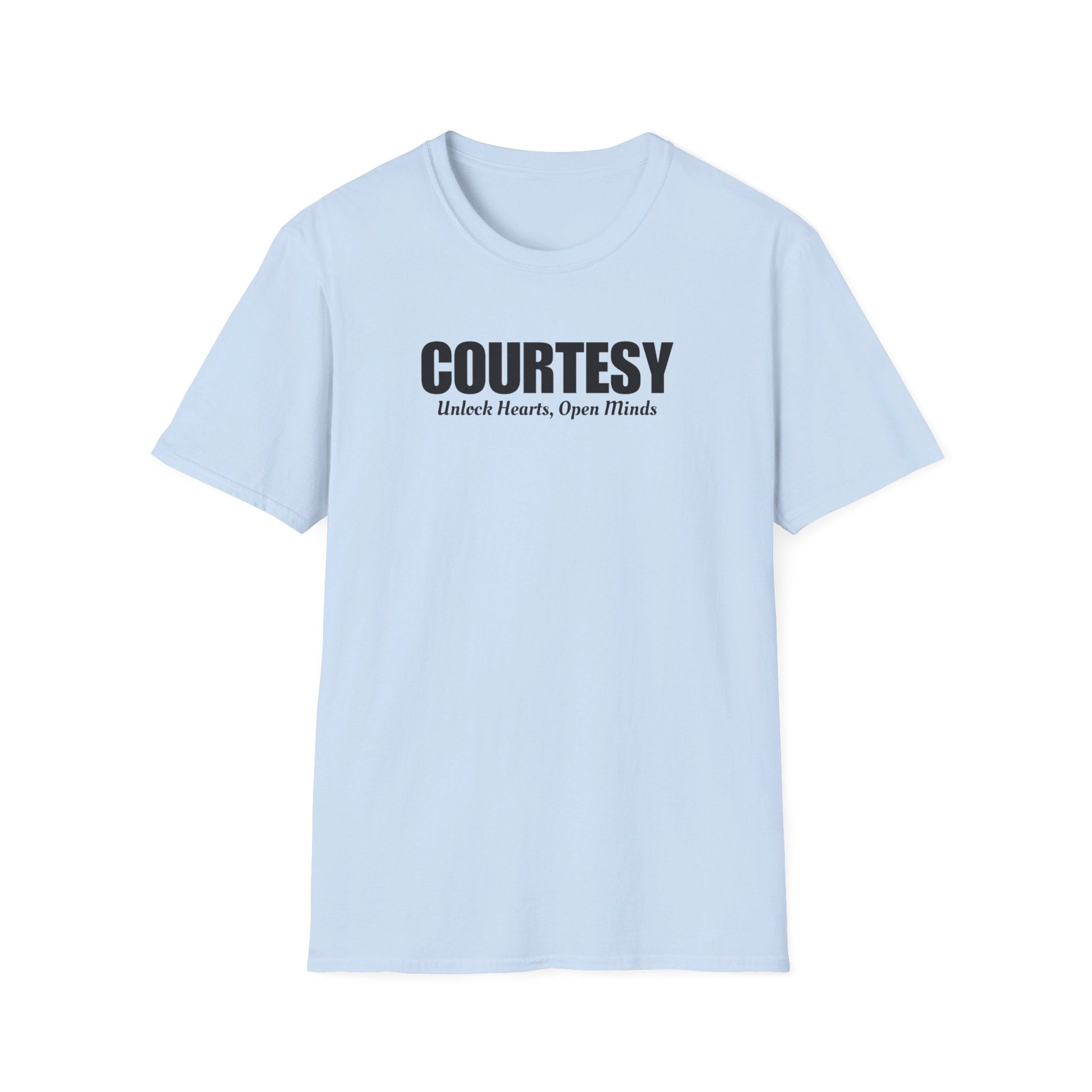 Courtesy T-shirt, Spread Courtesy, Awareness T-Shirt, Unlock Hearts, Stop Bullying, Anti-Bullying Shirt, Richness of Respect, Kindness, Open Minds