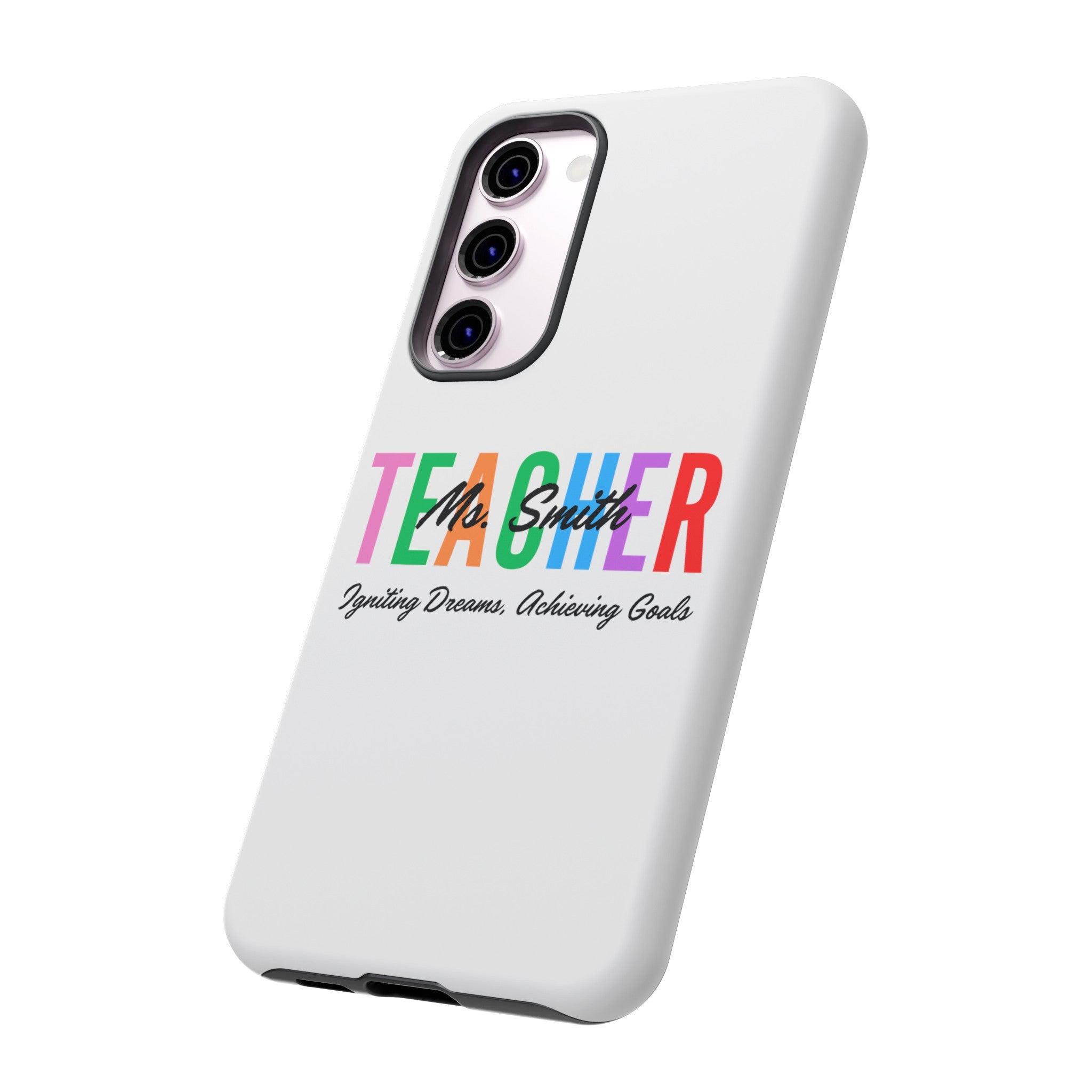 Personalized Teacher iPhones and Samsung Galaxy Tough Cases, Teacher Name, Gift for teacher, Teacher's Appreciation