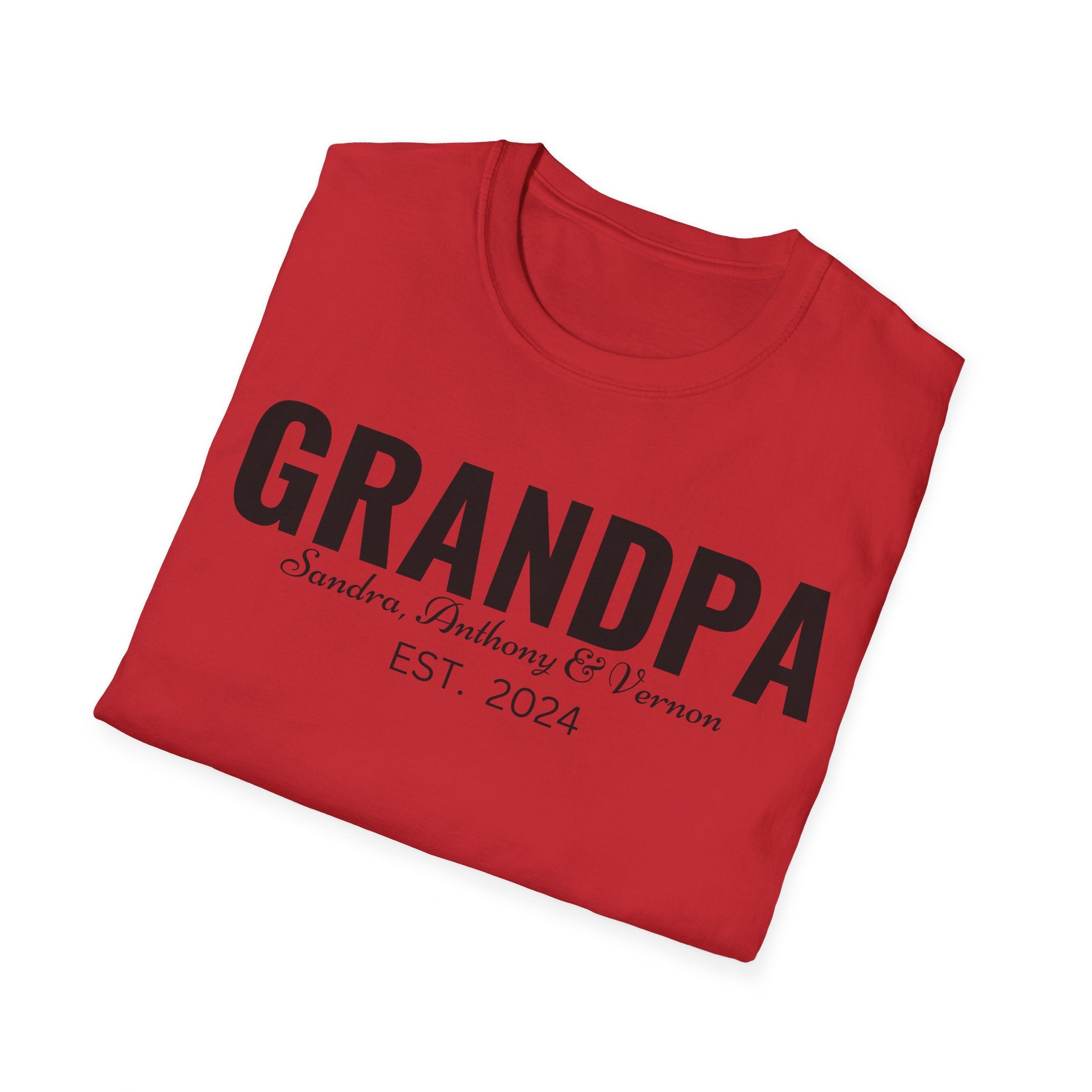 Personalized Grandpa Shirt with Grandkids Names , Fathers Day Gift For Grandpa, Gift From Grandkids, Gift from Kids