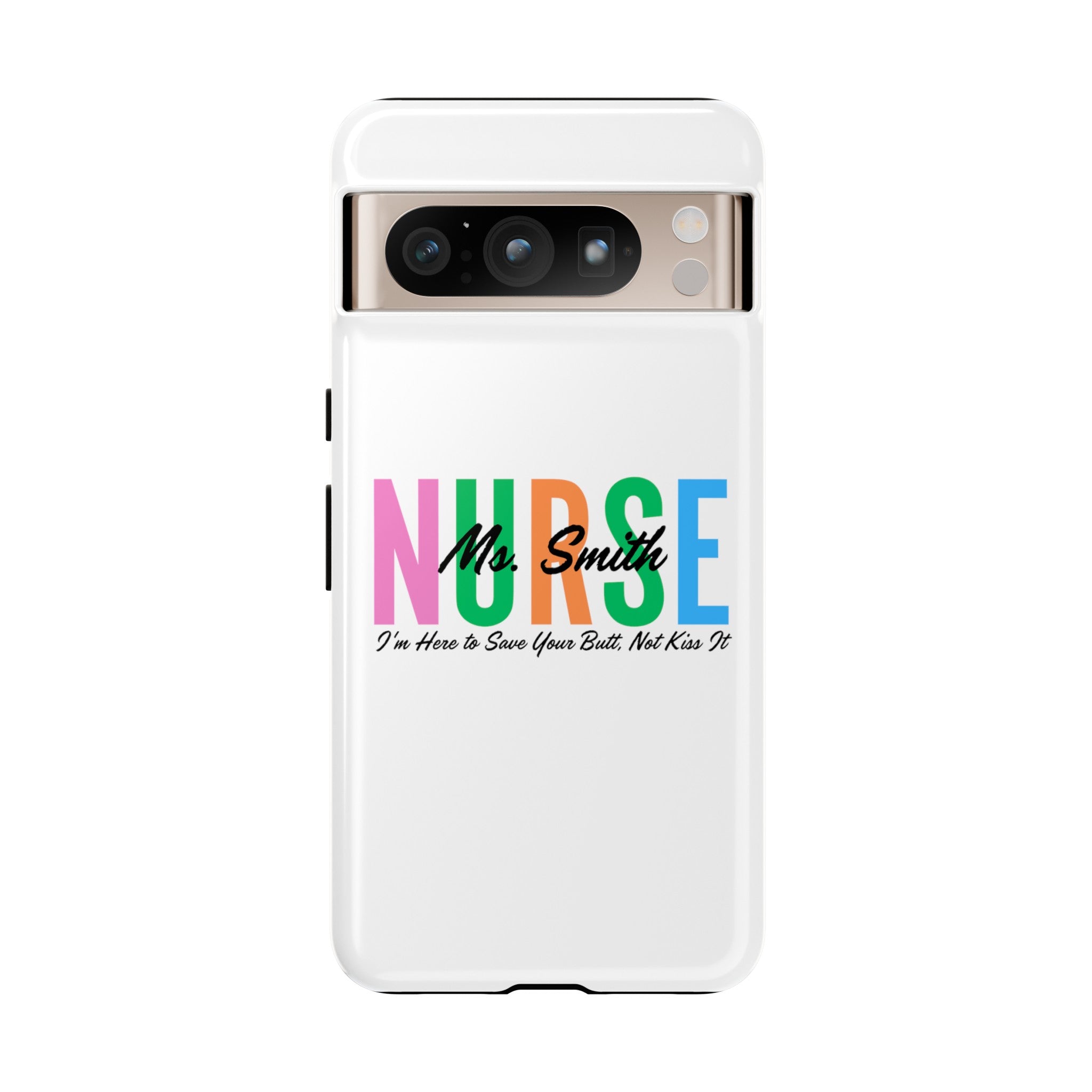 Personalized Nurse iPhones and Samsung Galaxy Tough Cases, Nurse Name, Gift for Nurse, Nurse's Appreciation