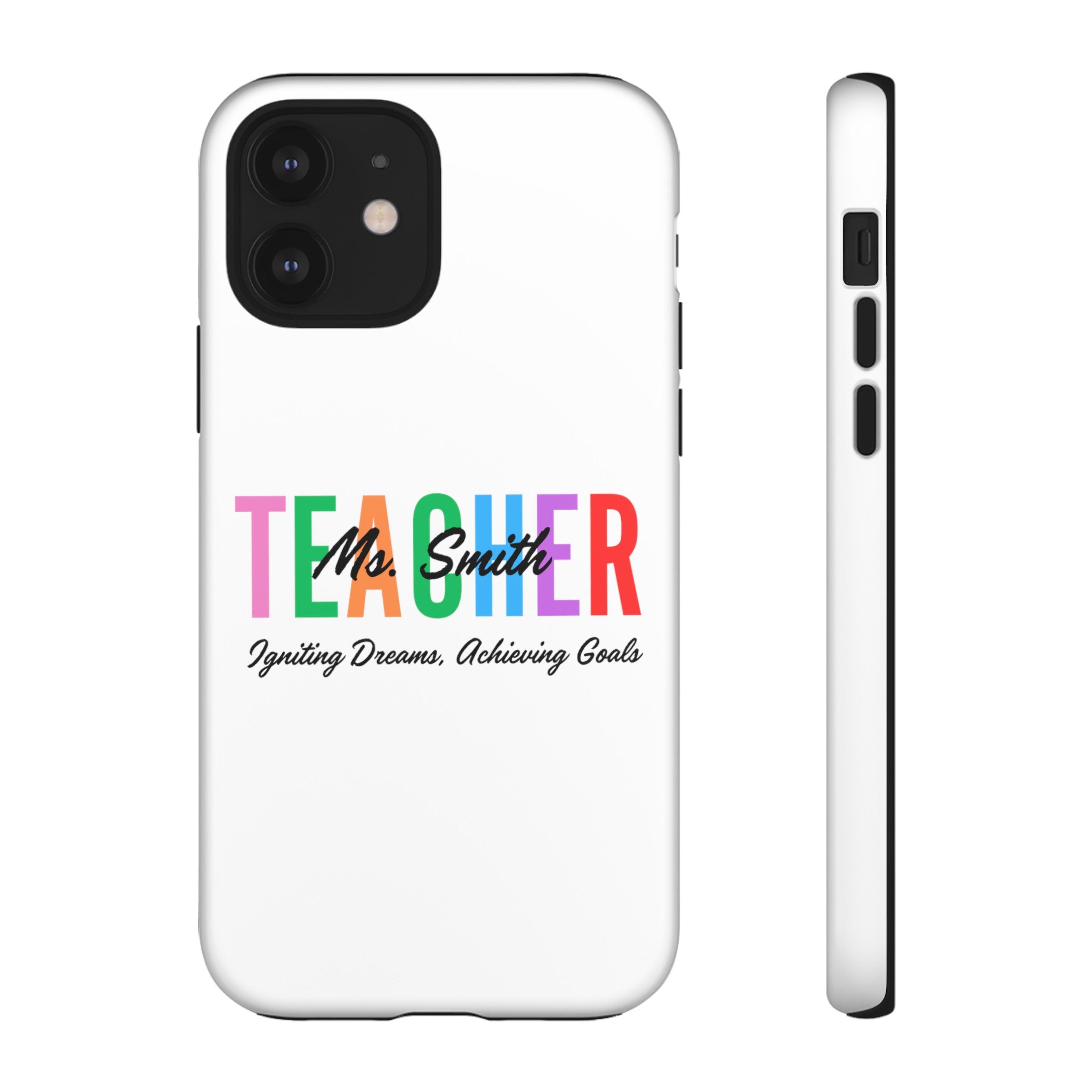 Personalized Teacher iPhones and Samsung Galaxy Tough Cases, Teacher Name, Gift for teacher, Teacher's Appreciation