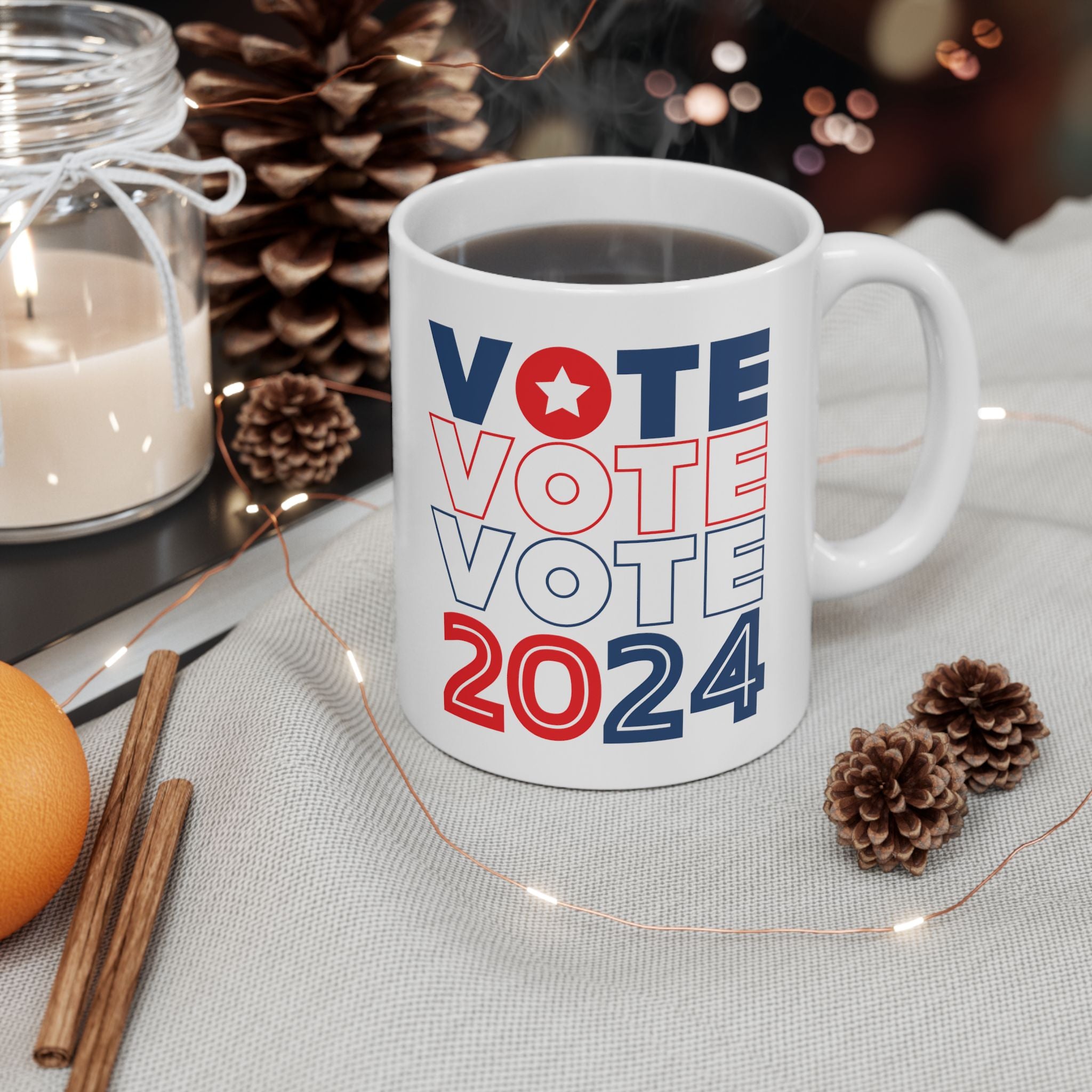 Vote 2024 Ceramic Mug, (11oz, 15oz)