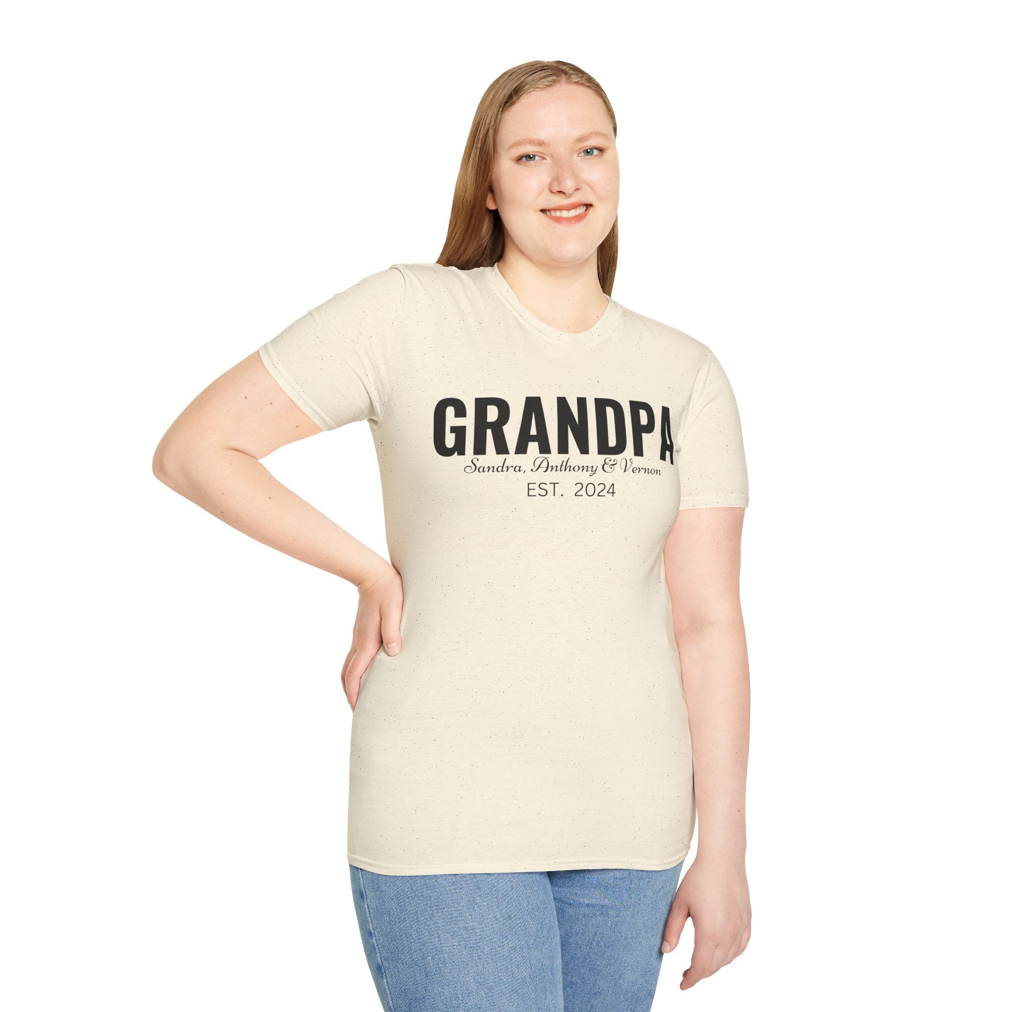 Personalized Grandpa Shirt with Grandkids Names , Fathers Day Gift For Grandpa, Gift From Grandkids, Gift from Kids