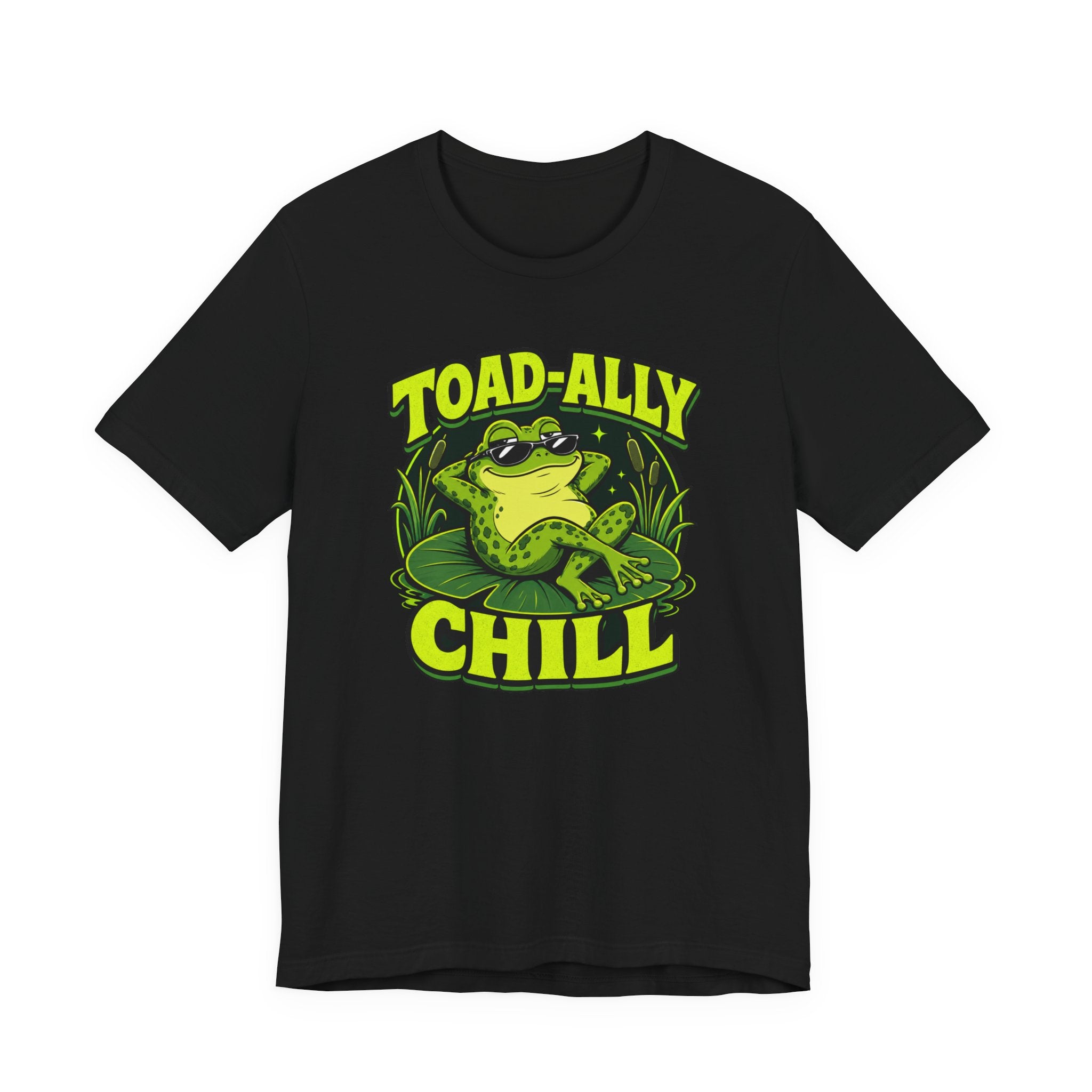 Toadally Chill Funny Frog T-Shirt Cool Frog Graphic Tee Gift for Frog Lovers