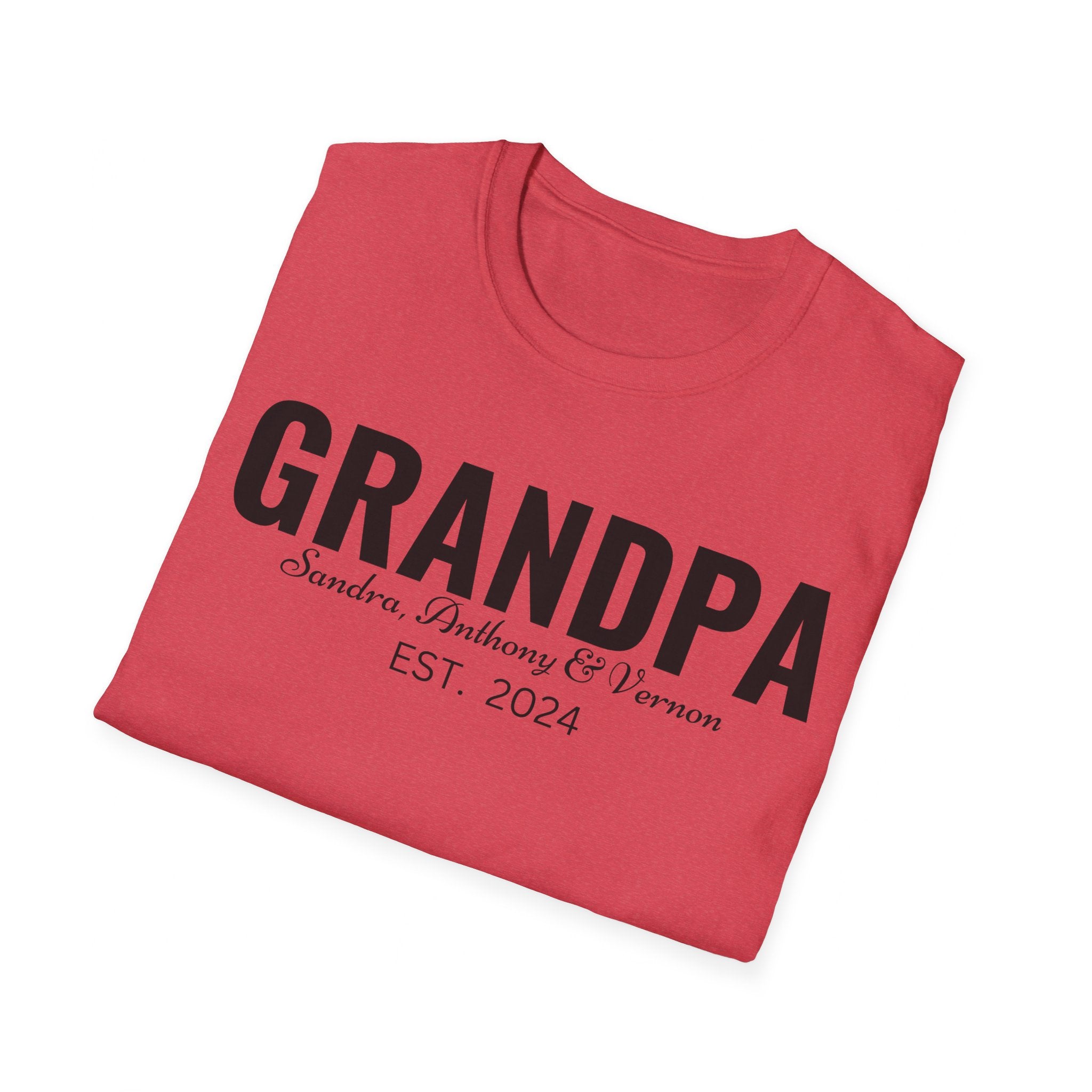 Personalized Grandpa Shirt with Grandkids Names , Fathers Day Gift For Grandpa, Gift From Grandkids, Gift from Kids