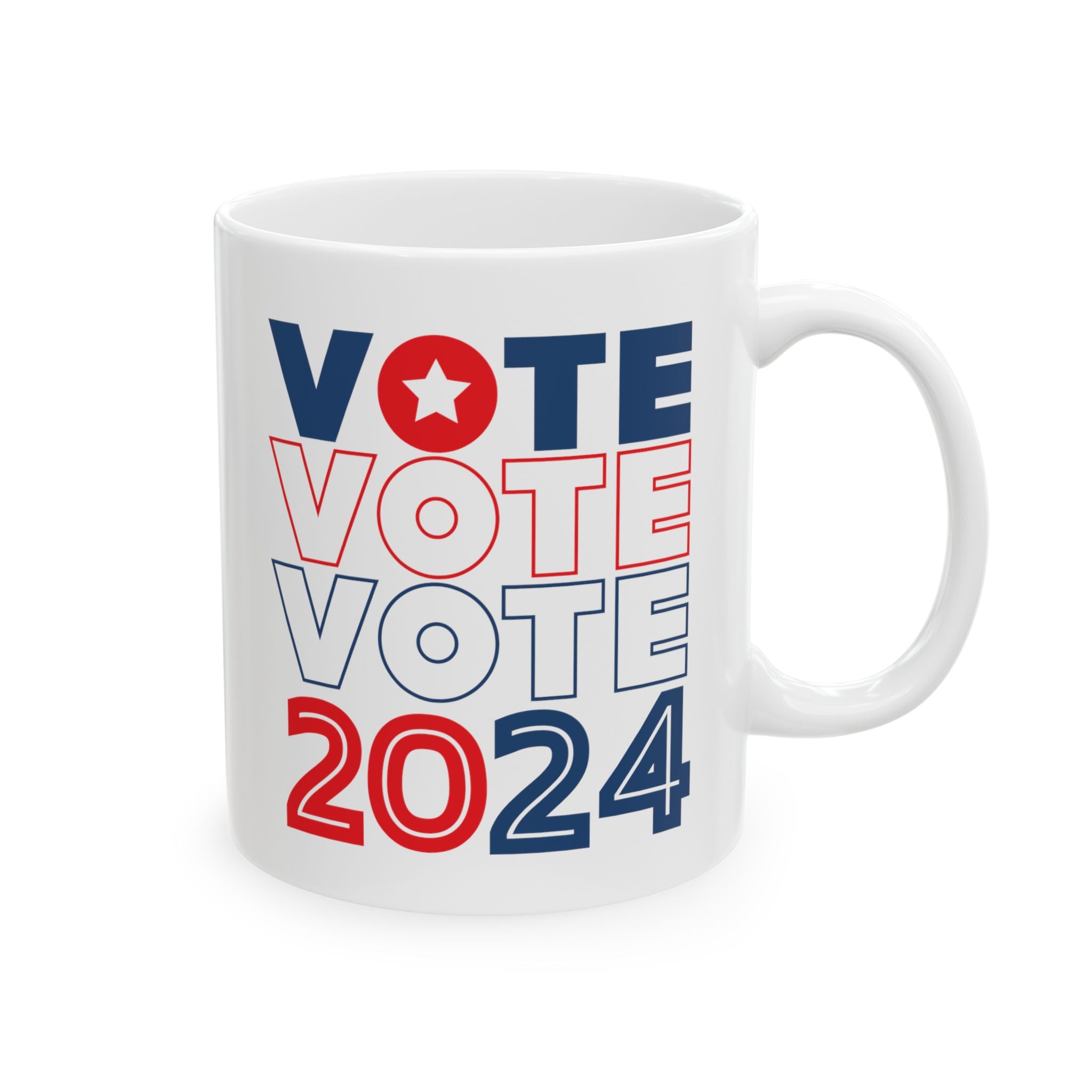 Vote 2024 Ceramic Mug, (11oz, 15oz)