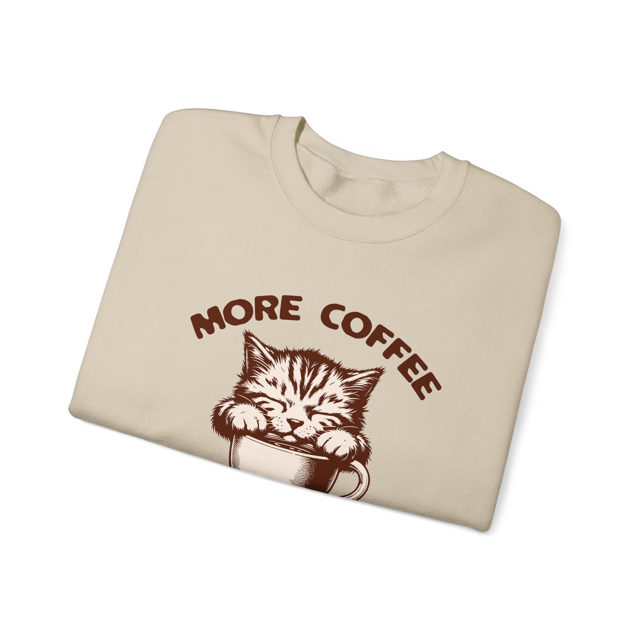 More Coffee Por Favor Funny Unisex Heavy Blend™ Crewneck Sweatshirt, Gift for Mom, Gift for Dad, Gift for Teacher, Gift for friend