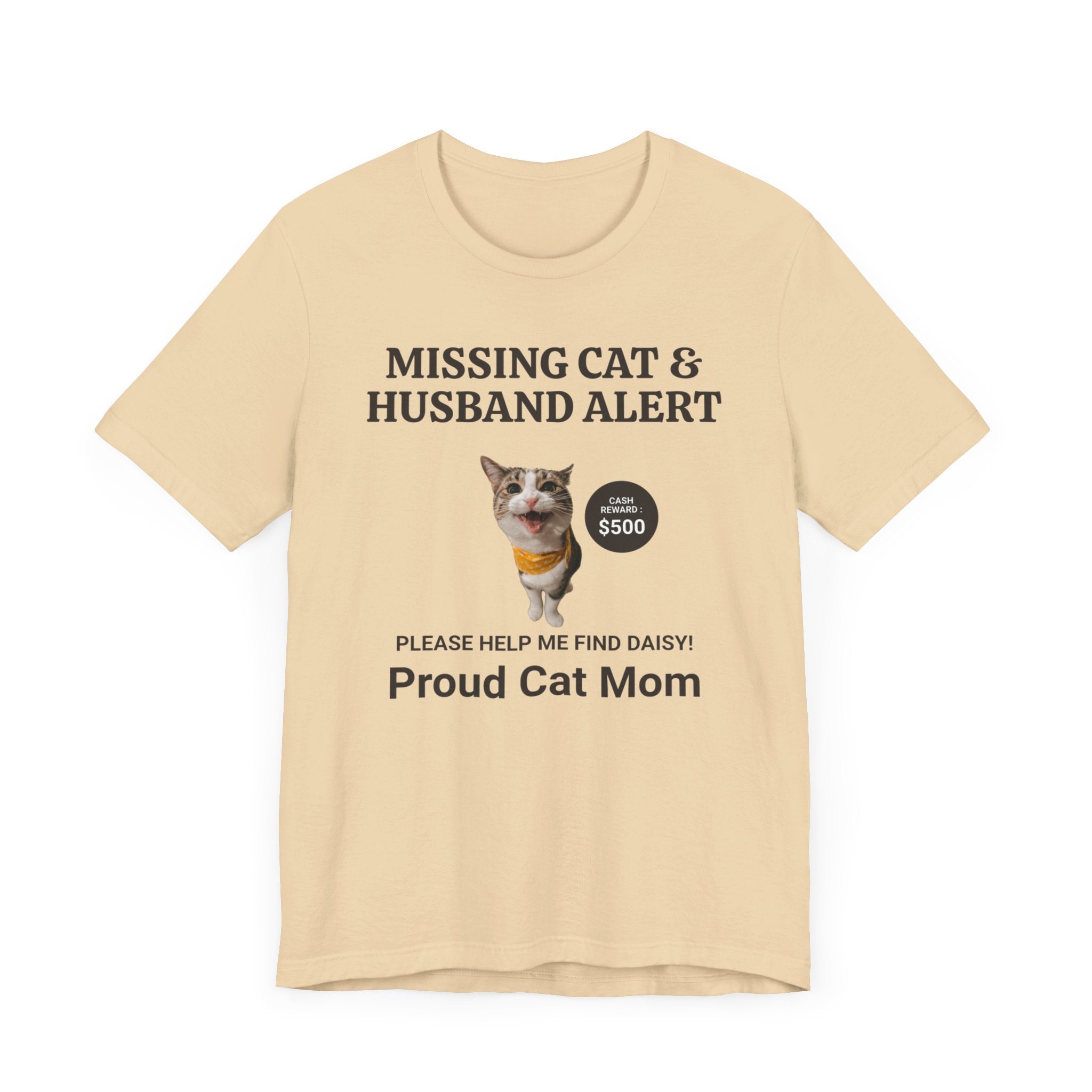 Missing Cat & Husband Alert Unisex Jersey Short Sleeve Tee