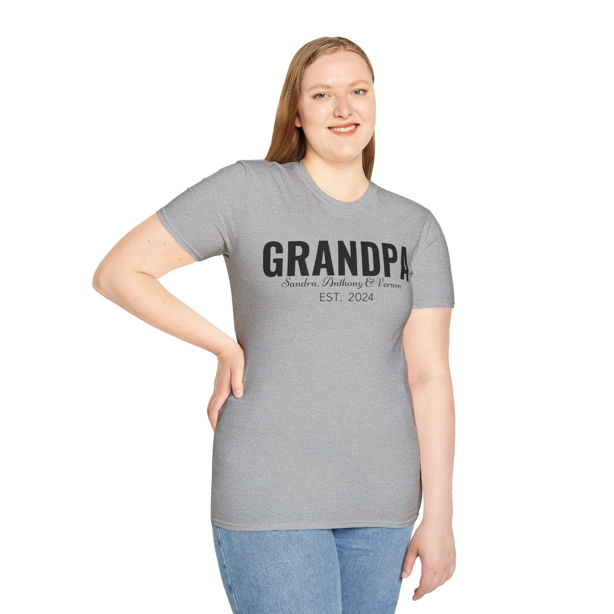 Personalized Grandpa Shirt with Grandkids Names , Fathers Day Gift For Grandpa, Gift From Grandkids, Gift from Kids